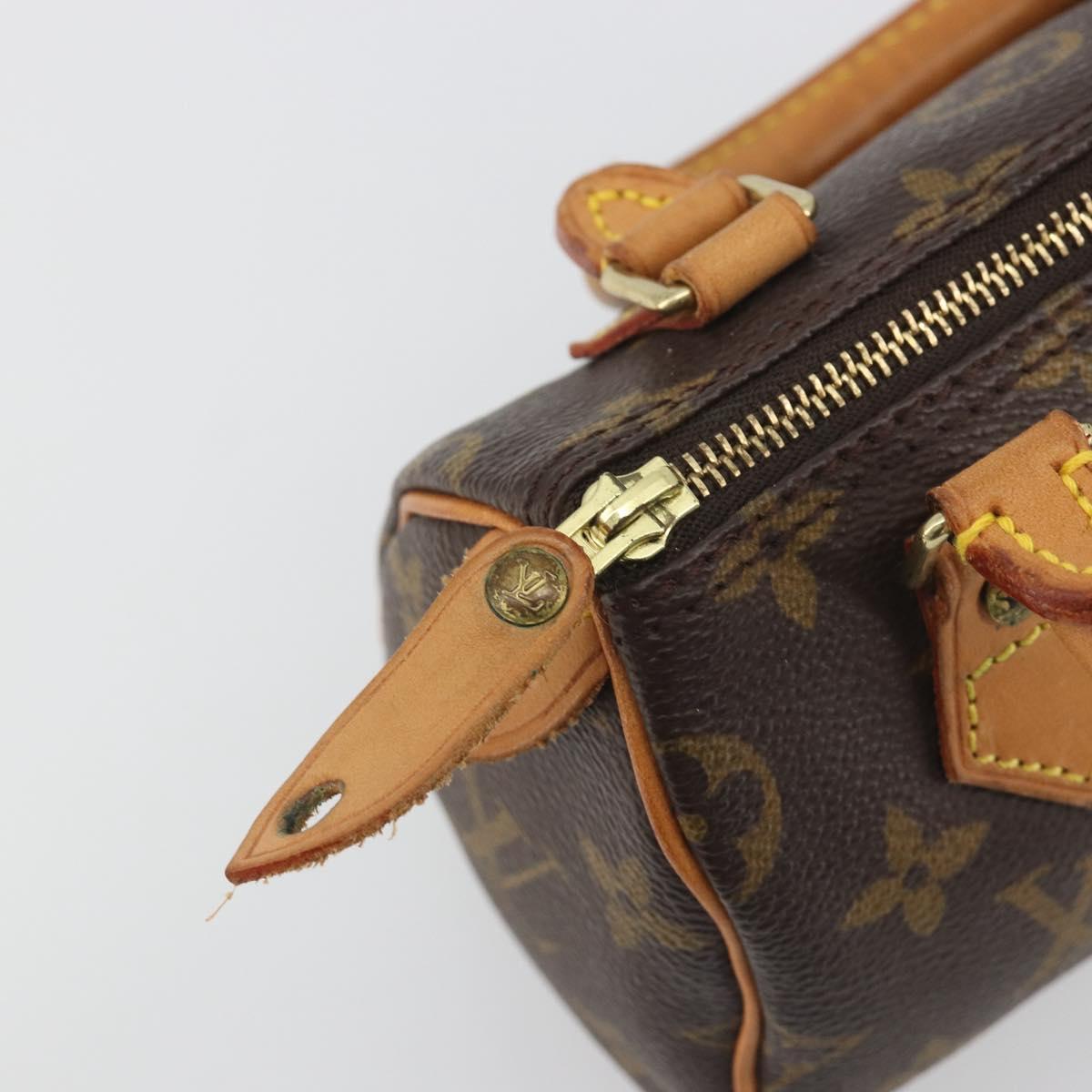 LOUIS VUITTON Monogram Mini Speedy Hand Bag M41534 LV Auth 195150A