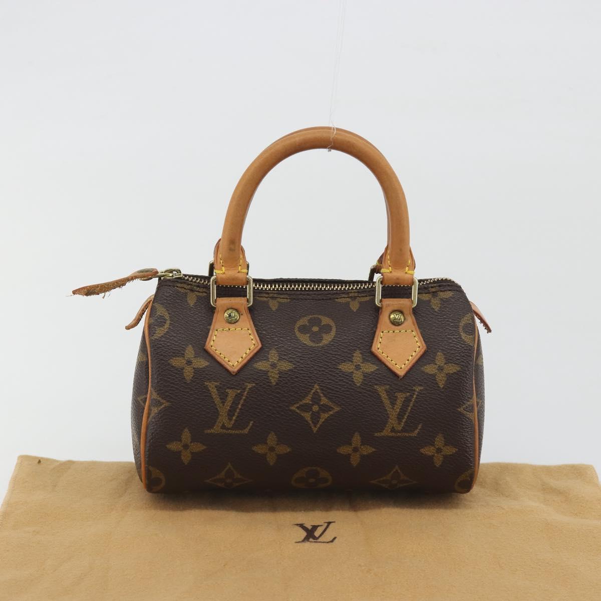 LOUIS VUITTON Monogram Mini Speedy Hand Bag M41534 LV Auth 195150A