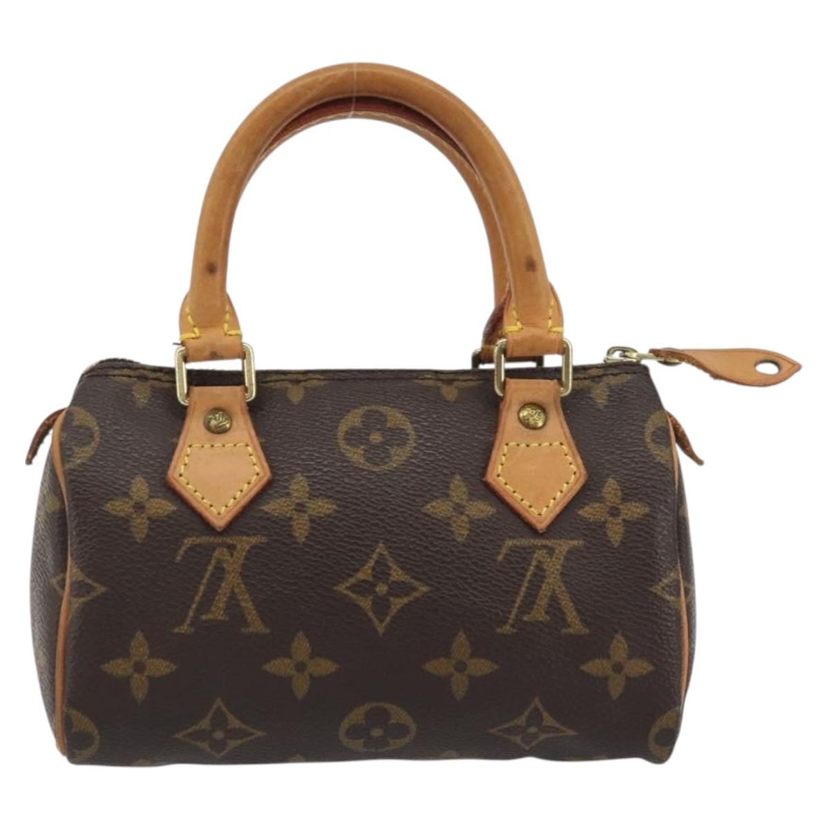 LOUIS VUITTON Monogram Mini Speedy Hand Bag M41534 LV Auth 195150A