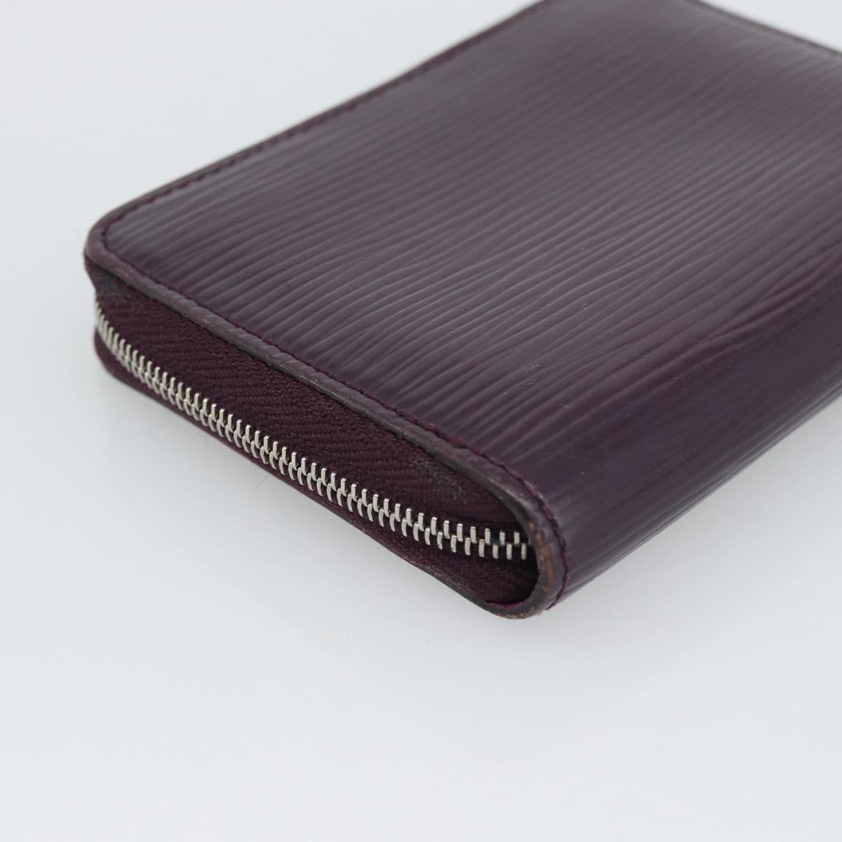 LOUIS VUITTON Epi Zippy Coin Purse Cassis M6015K LV Auth 195152