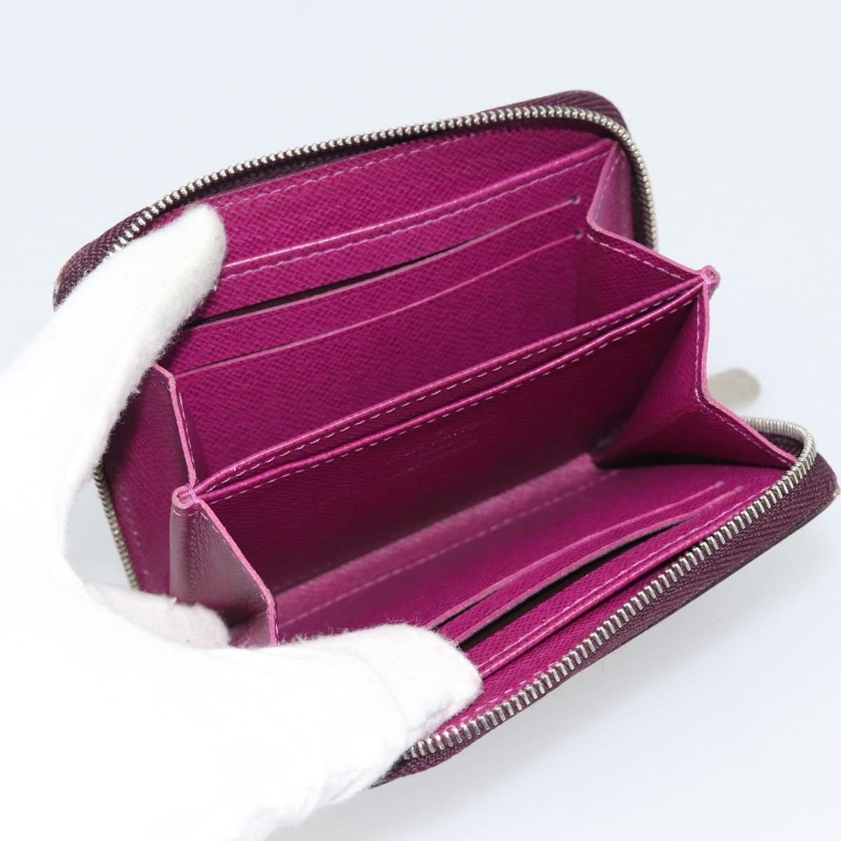 LOUIS VUITTON Epi Zippy Coin Purse Cassis M6015K LV Auth 195152
