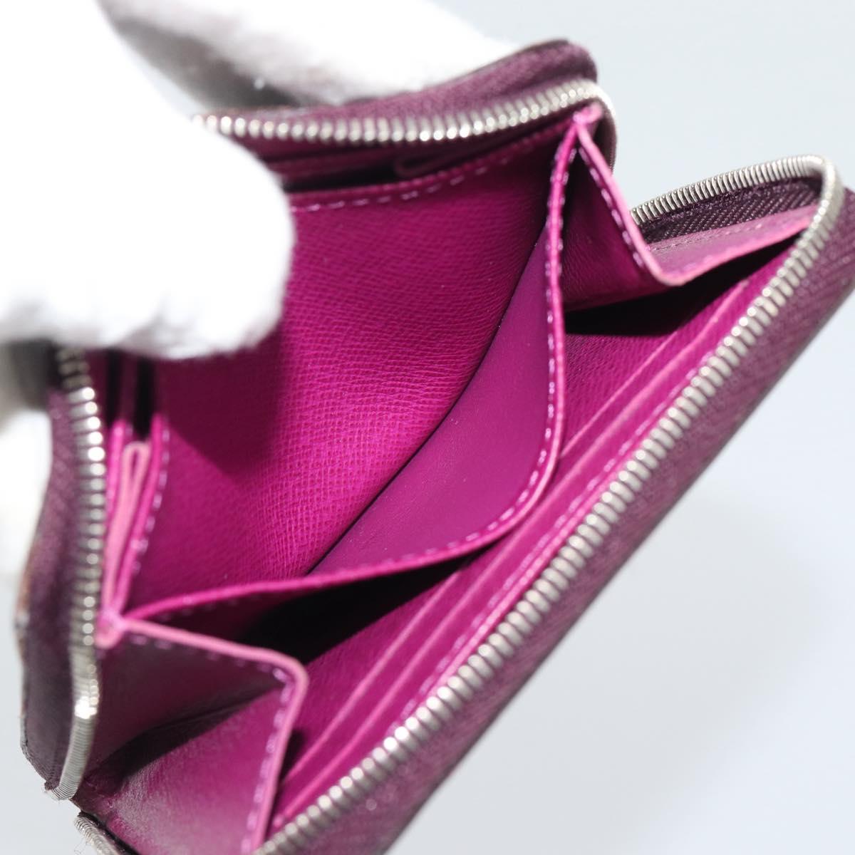 LOUIS VUITTON Epi Zippy Coin Purse Cassis M6015K LV Auth 195152
