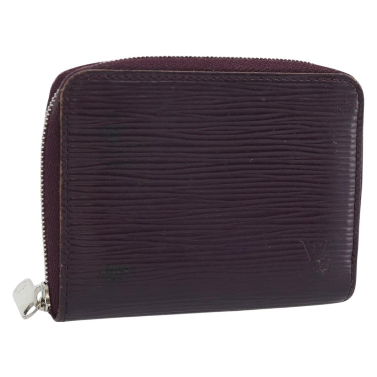 LOUIS VUITTON Epi Zippy Coin Purse Cassis M6015K LV Auth 195152