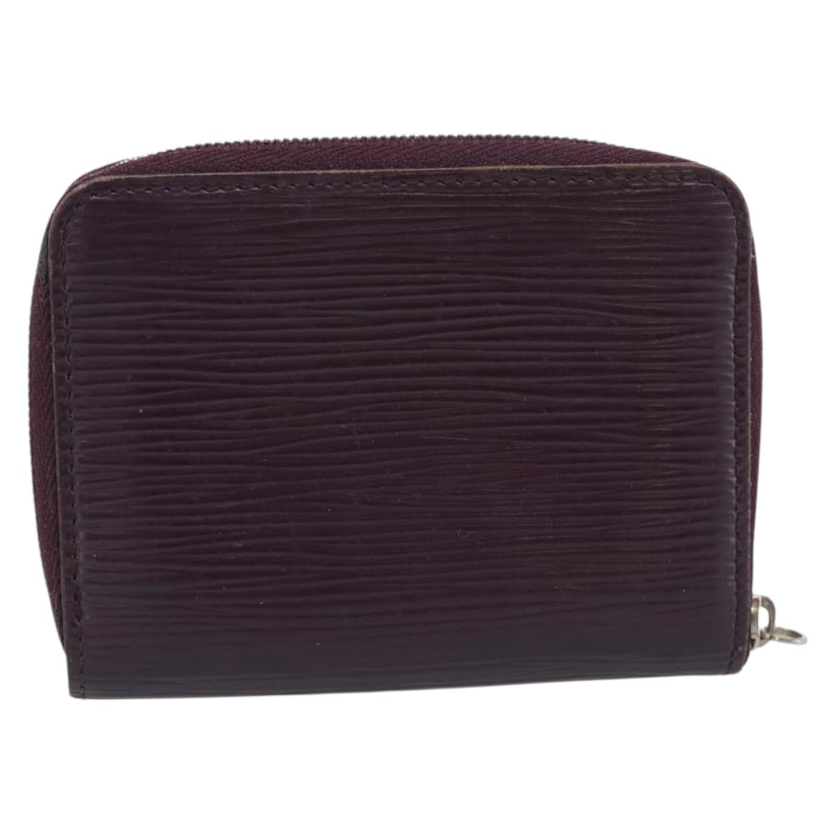 LOUIS VUITTON Epi Zippy Coin Purse Cassis M6015K LV Auth 195152