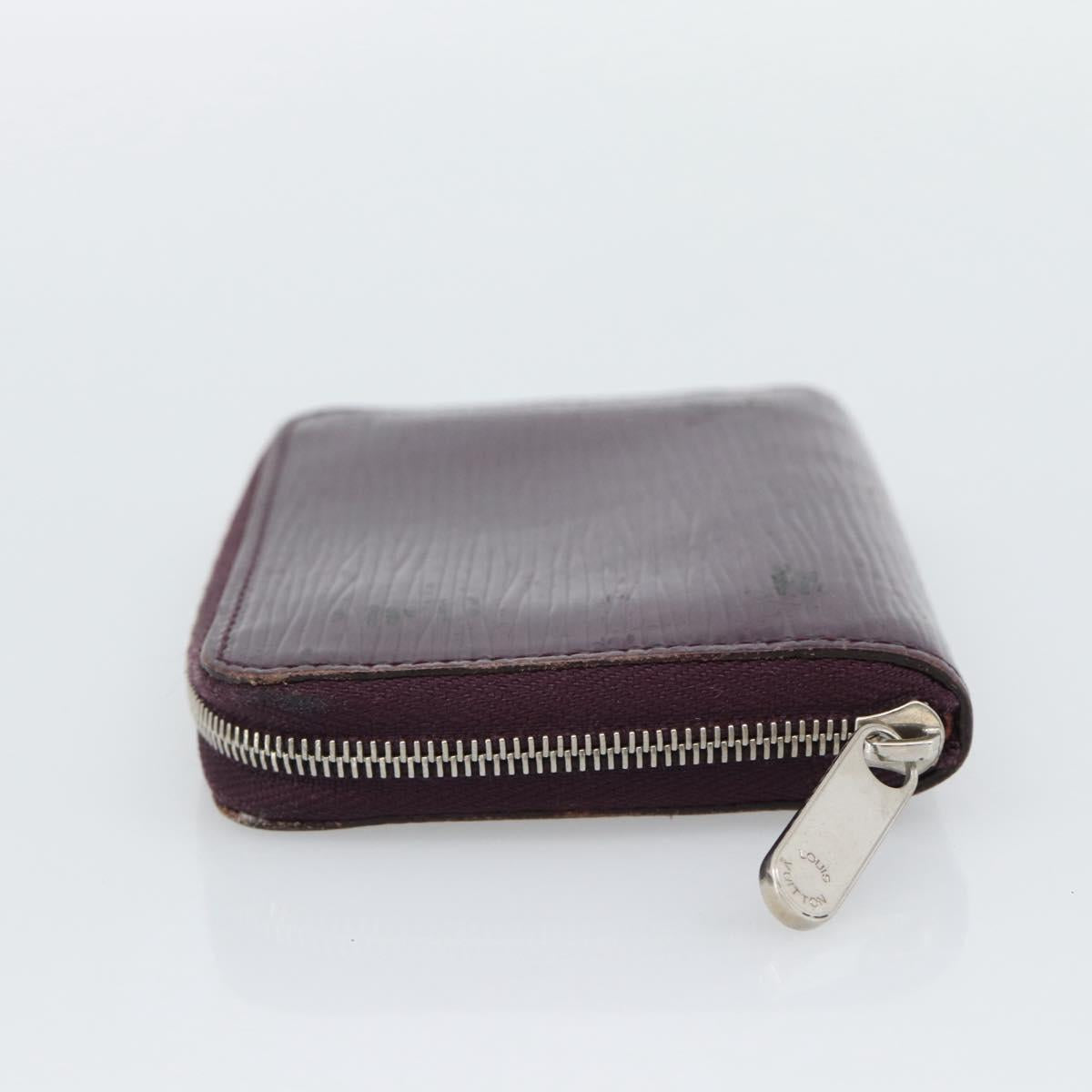 LOUIS VUITTON Epi Zippy Coin Purse Cassis M6015K LV Auth 195152