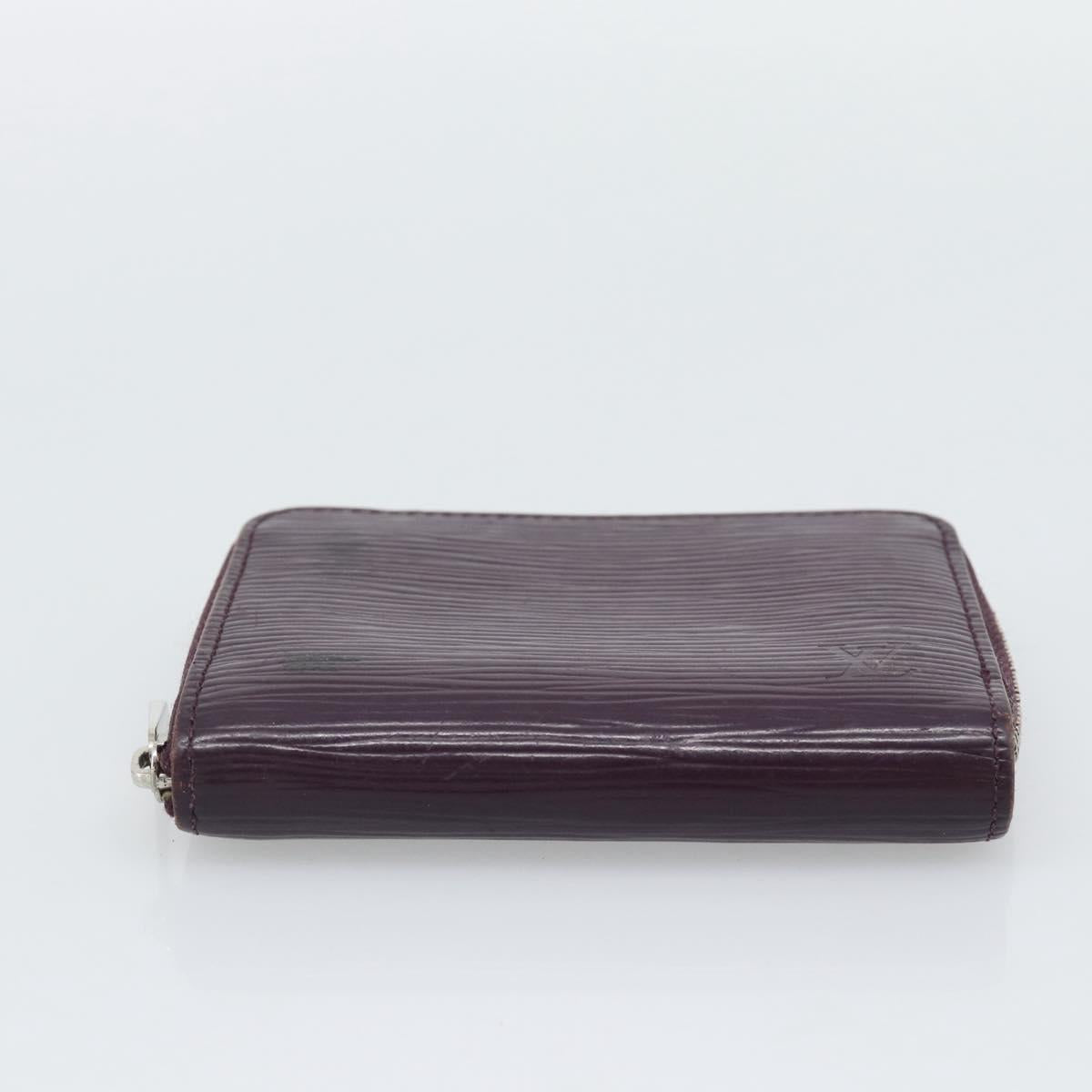 LOUIS VUITTON Epi Zippy Coin Purse Cassis M6015K LV Auth 195152