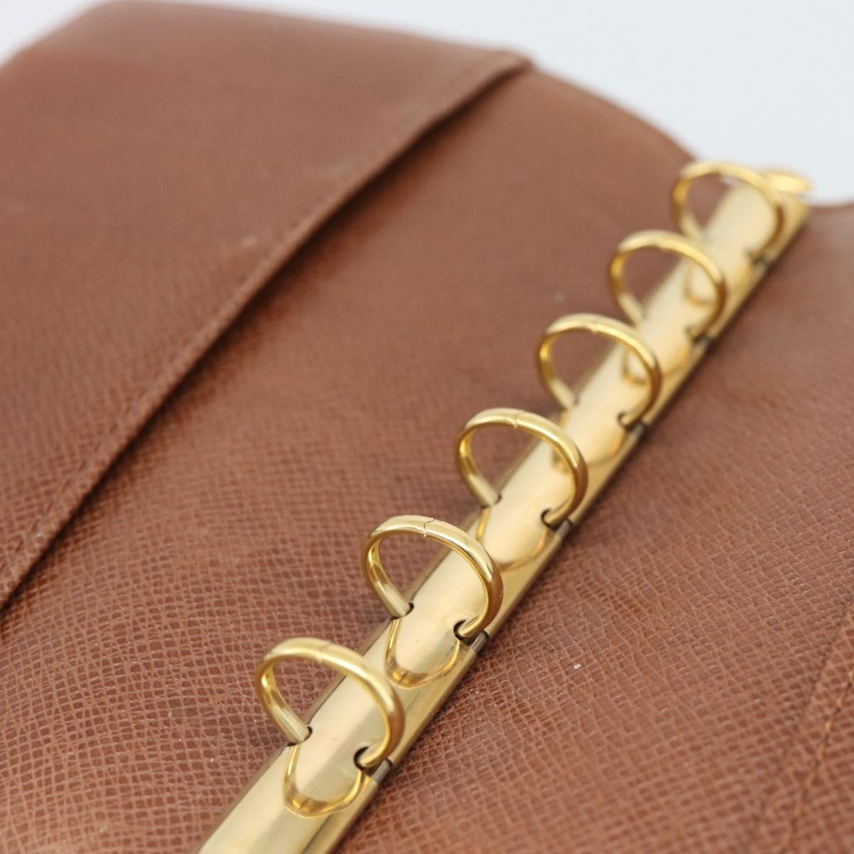 LOUIS VUITTON Monogram Agenda PM Day Planner Cover R20005 LV Auth 195154