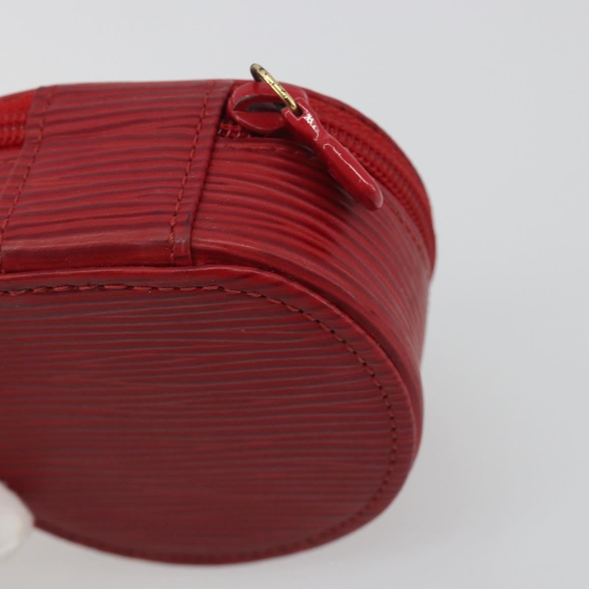 LOUIS VUITTON Epi Ecrin bijou 8 Jewelry Box Red M48227 LV Auth 195155A