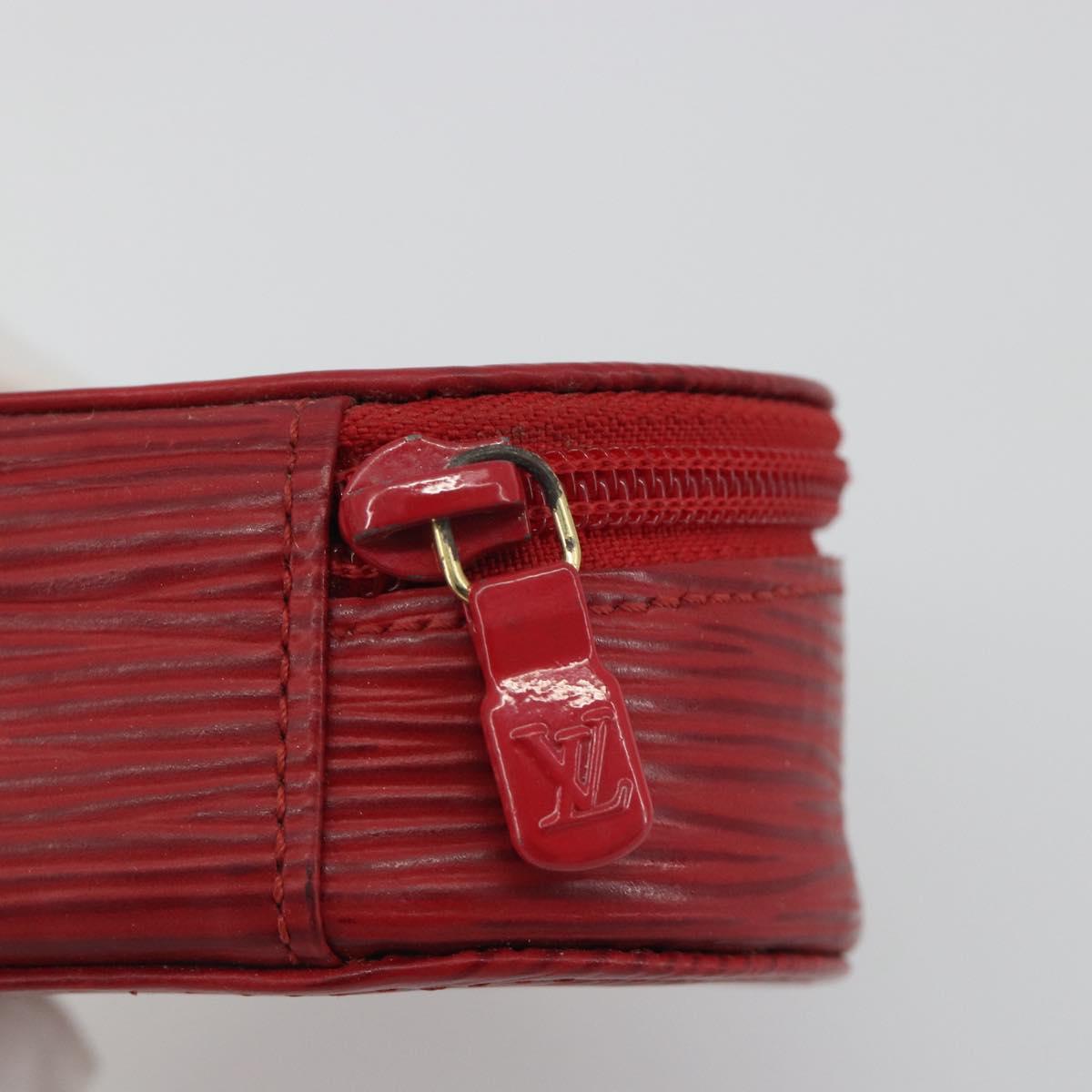 LOUIS VUITTON Epi Ecrin bijou 8 Jewelry Box Red M48227 LV Auth 195155A