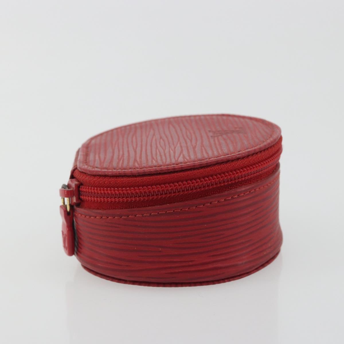 LOUIS VUITTON Epi Ecrin bijou 8 Jewelry Box Red M48227 LV Auth 195155A