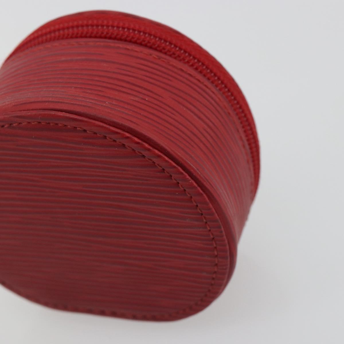 LOUIS VUITTON Epi Ecrin bijou 8 Jewelry Box Red M48227 LV Auth 195155A