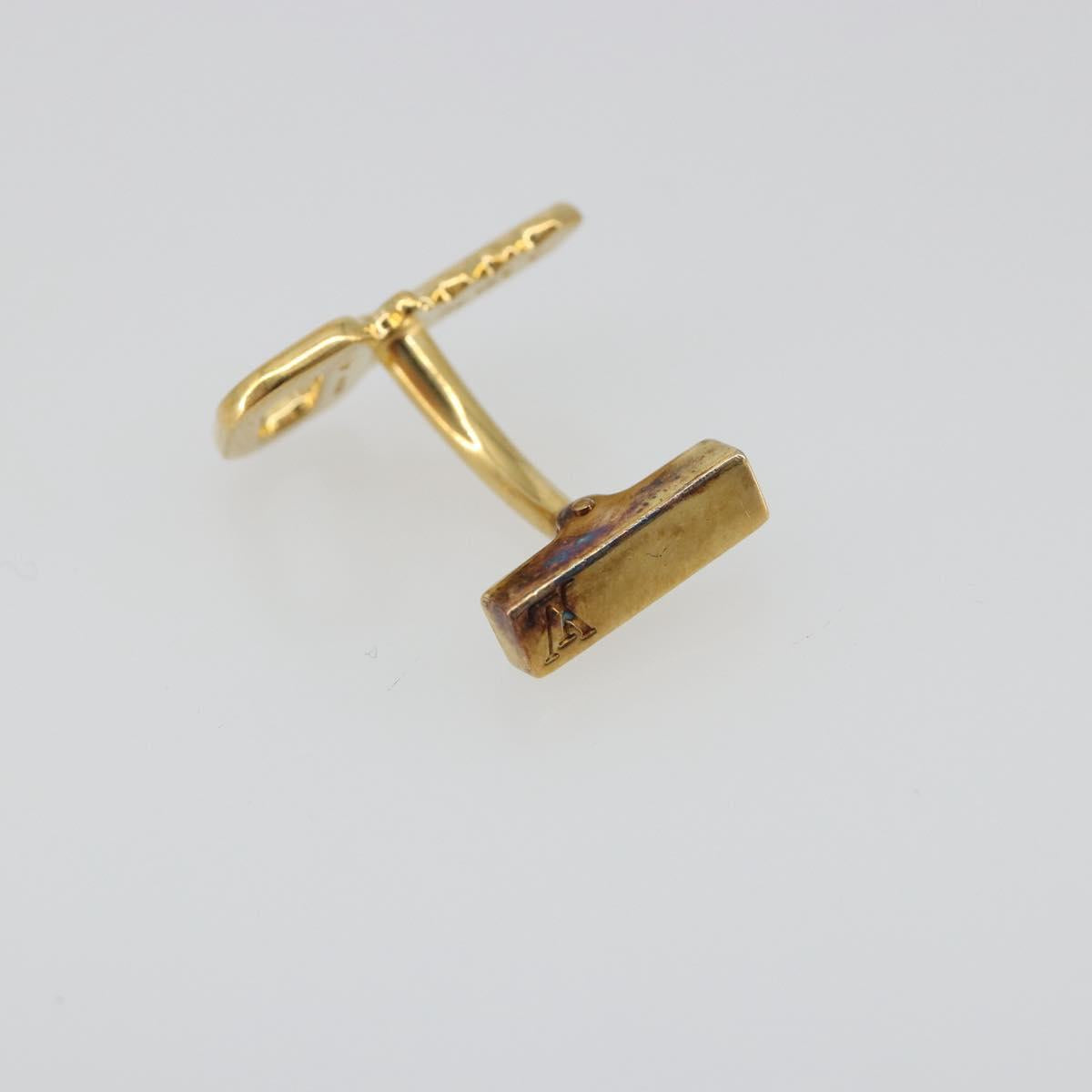 LOUIS VUITTON Padlock Cufflinks Cuffs metal Gold LV Auth 195158