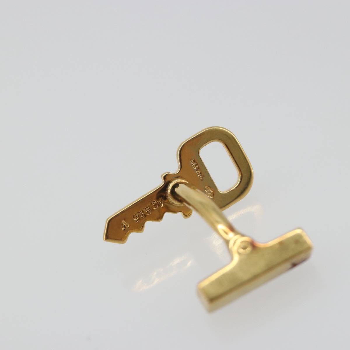 LOUIS VUITTON Padlock Cufflinks Cuffs metal Gold LV Auth 195158