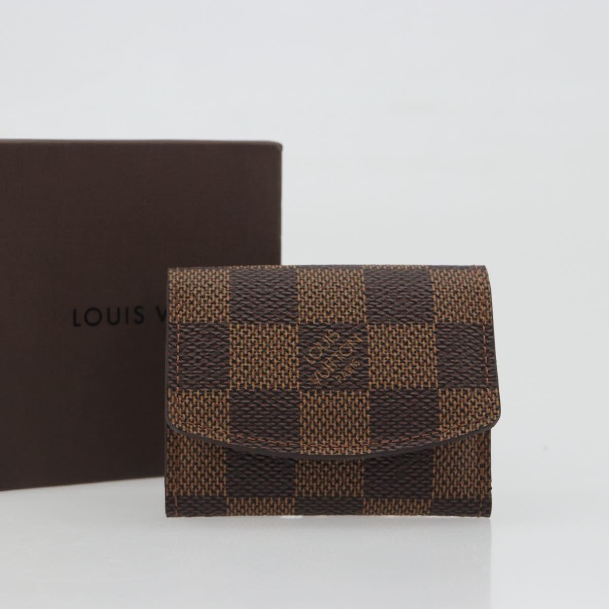 LOUIS VUITTON Damier Ebene Cuff Case LV Auth 195159