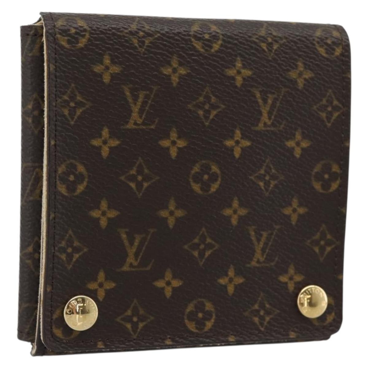 LOUIS VUITTON Monogram Jewelry Case Jewelry Box LV Auth 195161
