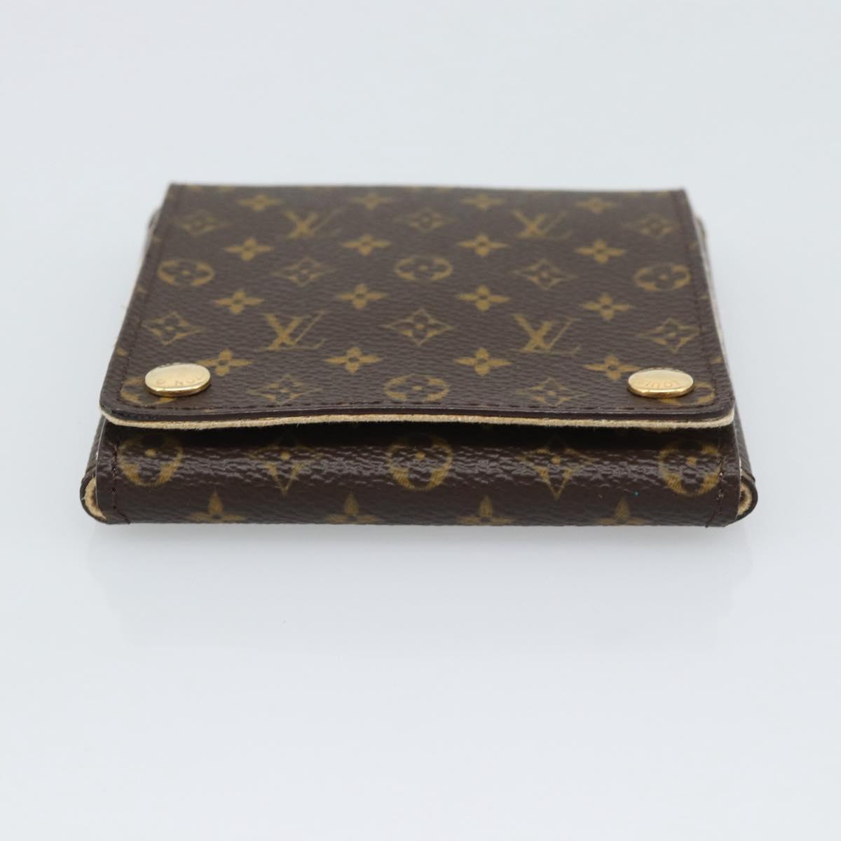 LOUIS VUITTON Monogram Jewelry Case Jewelry Box LV Auth 195161