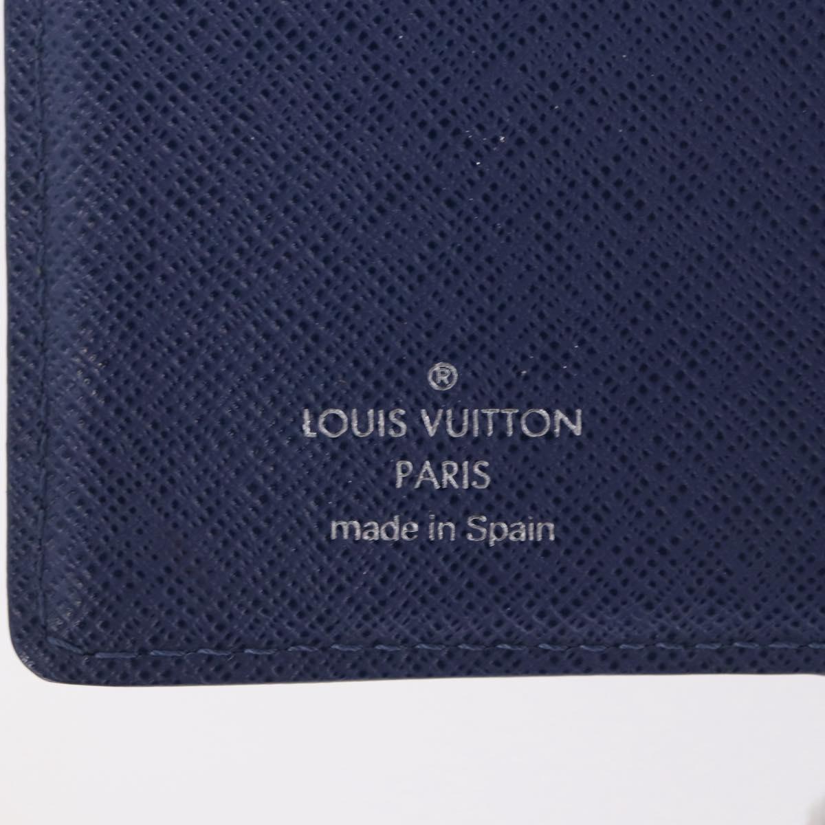 LOUIS VUITTON Epi Agenda PM Day Planner Cover Blue LV Auth 195162V