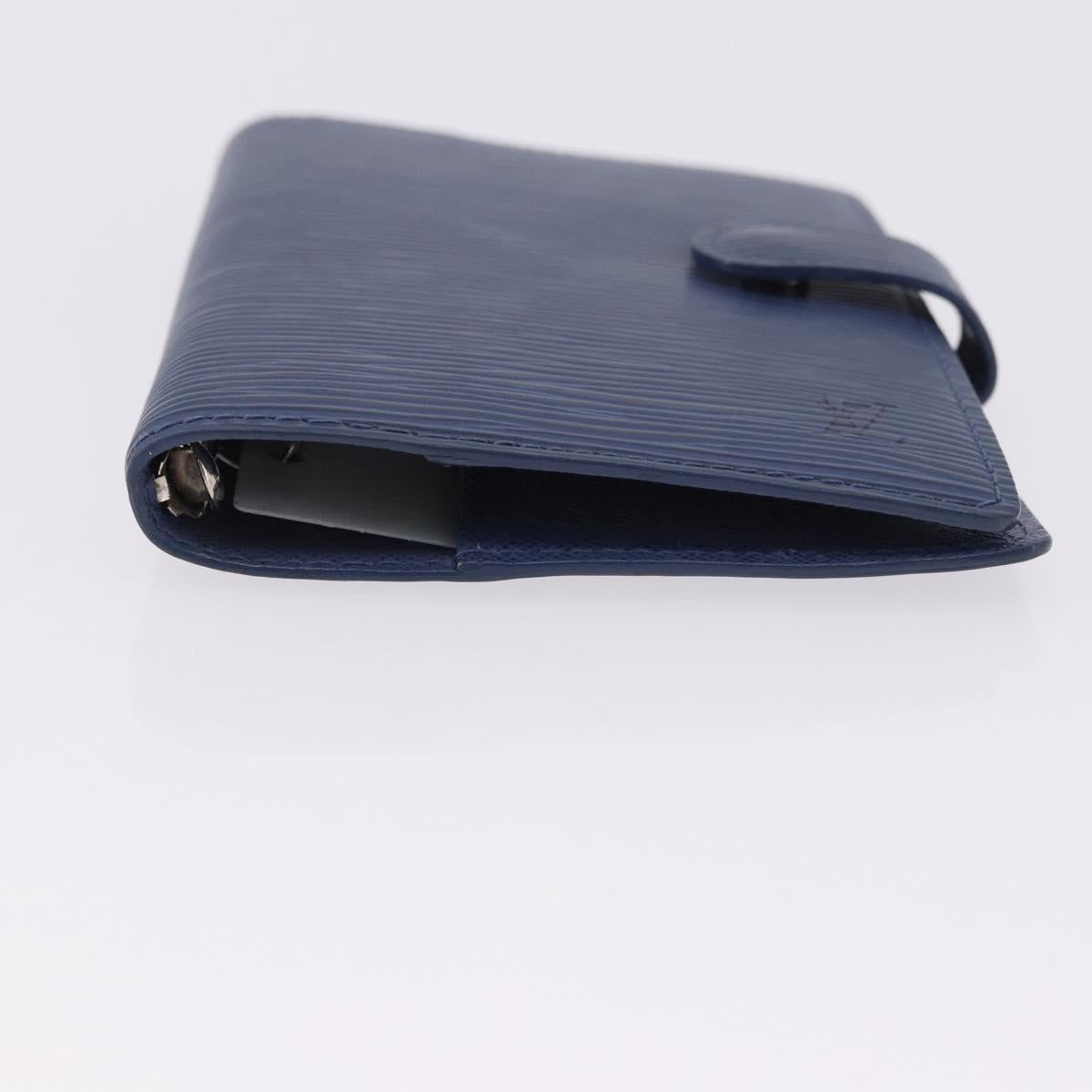 LOUIS VUITTON Epi Agenda PM Day Planner Cover Blue LV Auth 195162V
