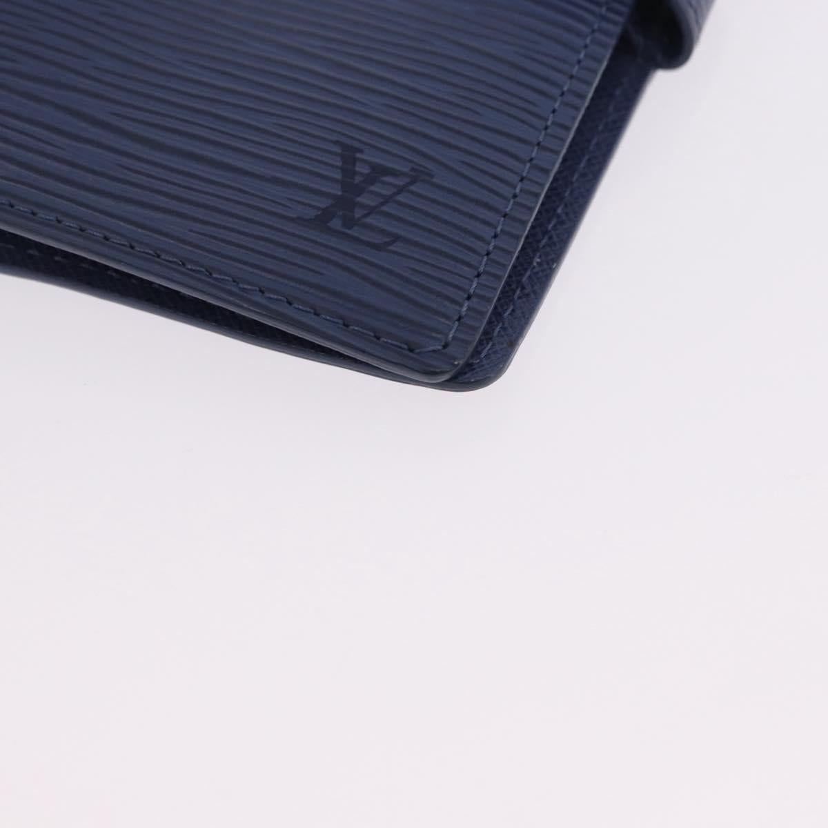 LOUIS VUITTON Epi Agenda PM Day Planner Cover Blue LV Auth 195162V