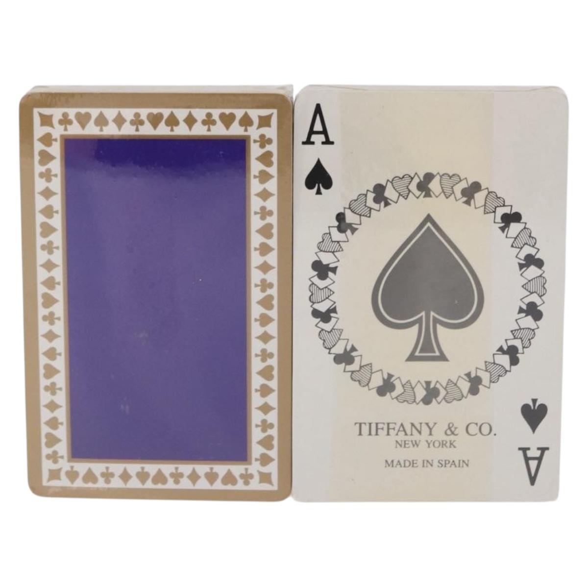 TIFFANY&Co. Playing Cards 2 Set Blue Red Auth 195165A