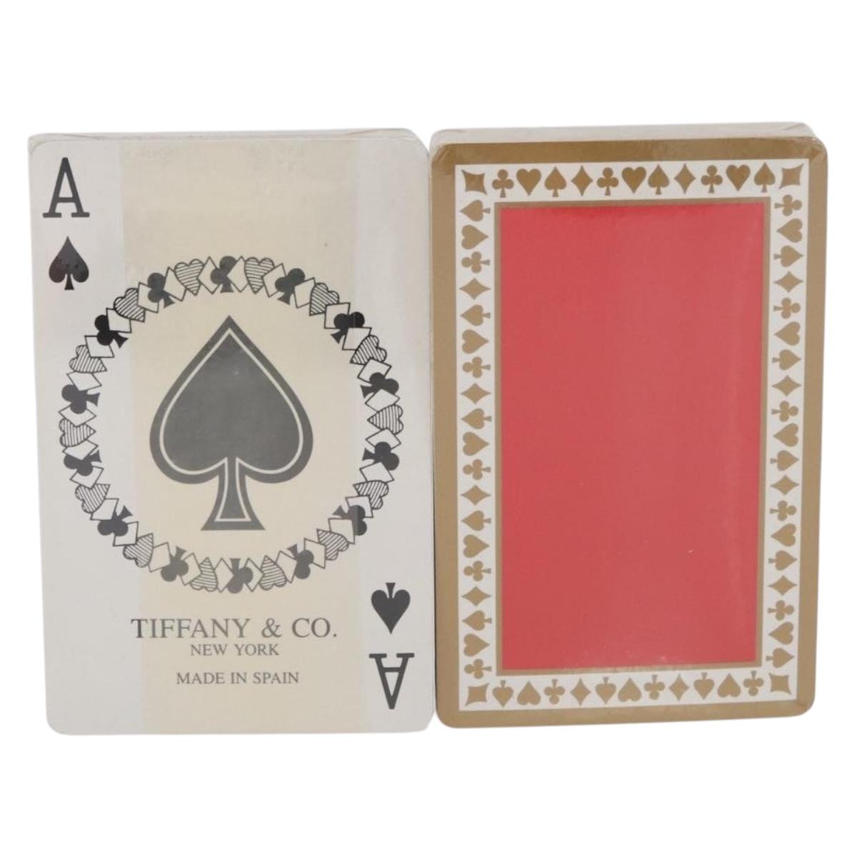 TIFFANY&Co. Playing Cards 2 Set Blue Red Auth 195165A