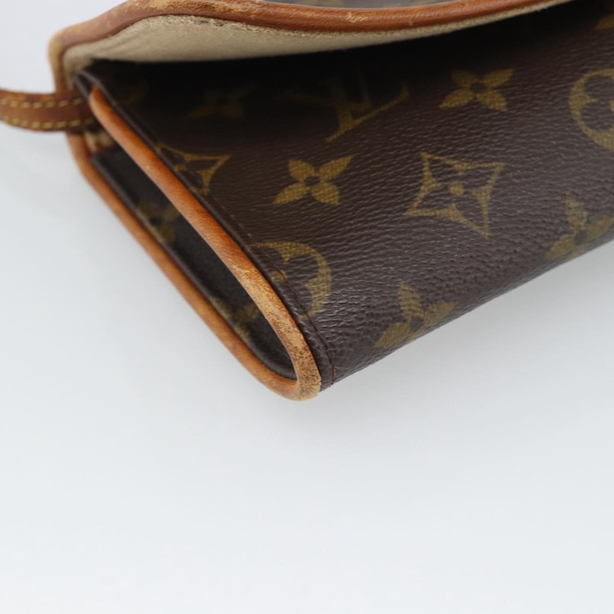 LOUIS VUITTON Monogram Pochette Twin GM Shoulder Bag M51852 LV Auth 195167