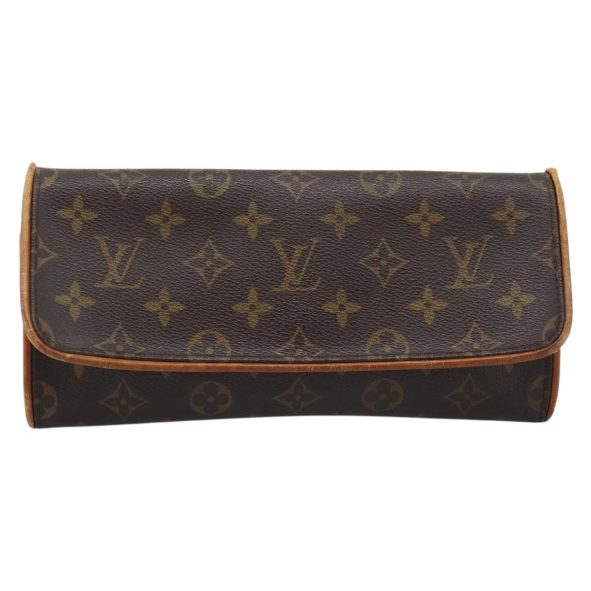LOUIS VUITTON Monogram Pochette Twin GM Shoulder Bag M51852 LV Auth 195167