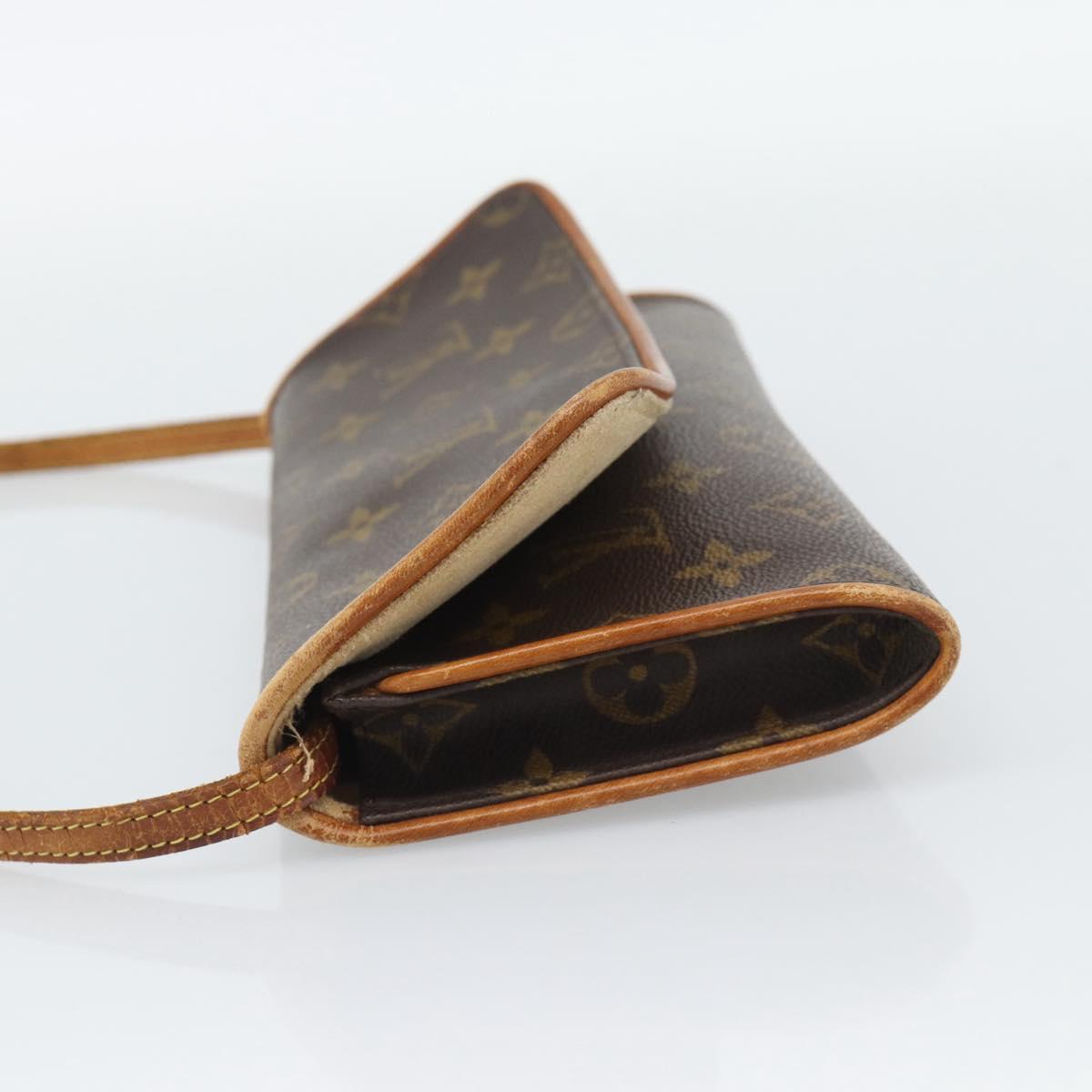 LOUIS VUITTON Monogram Pochette Twin GM Shoulder Bag M51852 LV Auth 195167