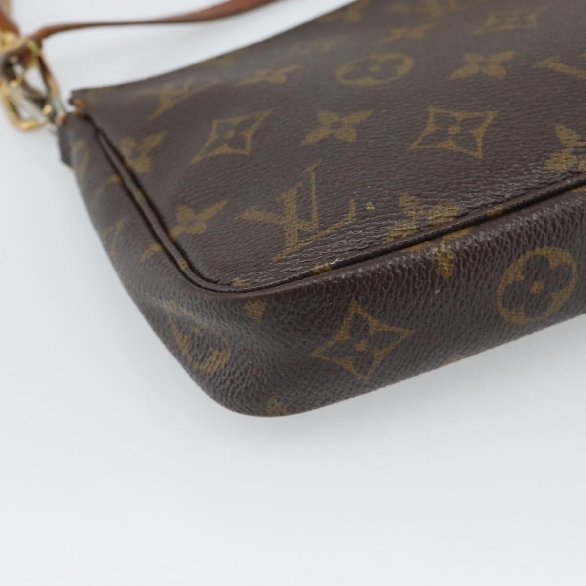LOUIS VUITTON Monogram Pochette Accessoires Pouch M51980 LV Auth 195168