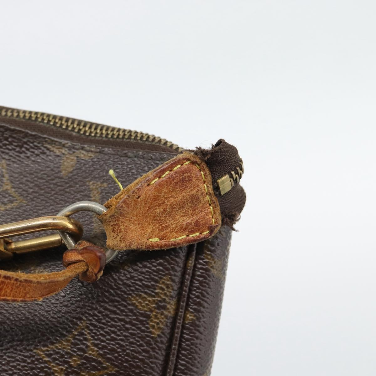 LOUIS VUITTON Monogram Pochette Accessoires Pouch M51980 LV Auth 195168