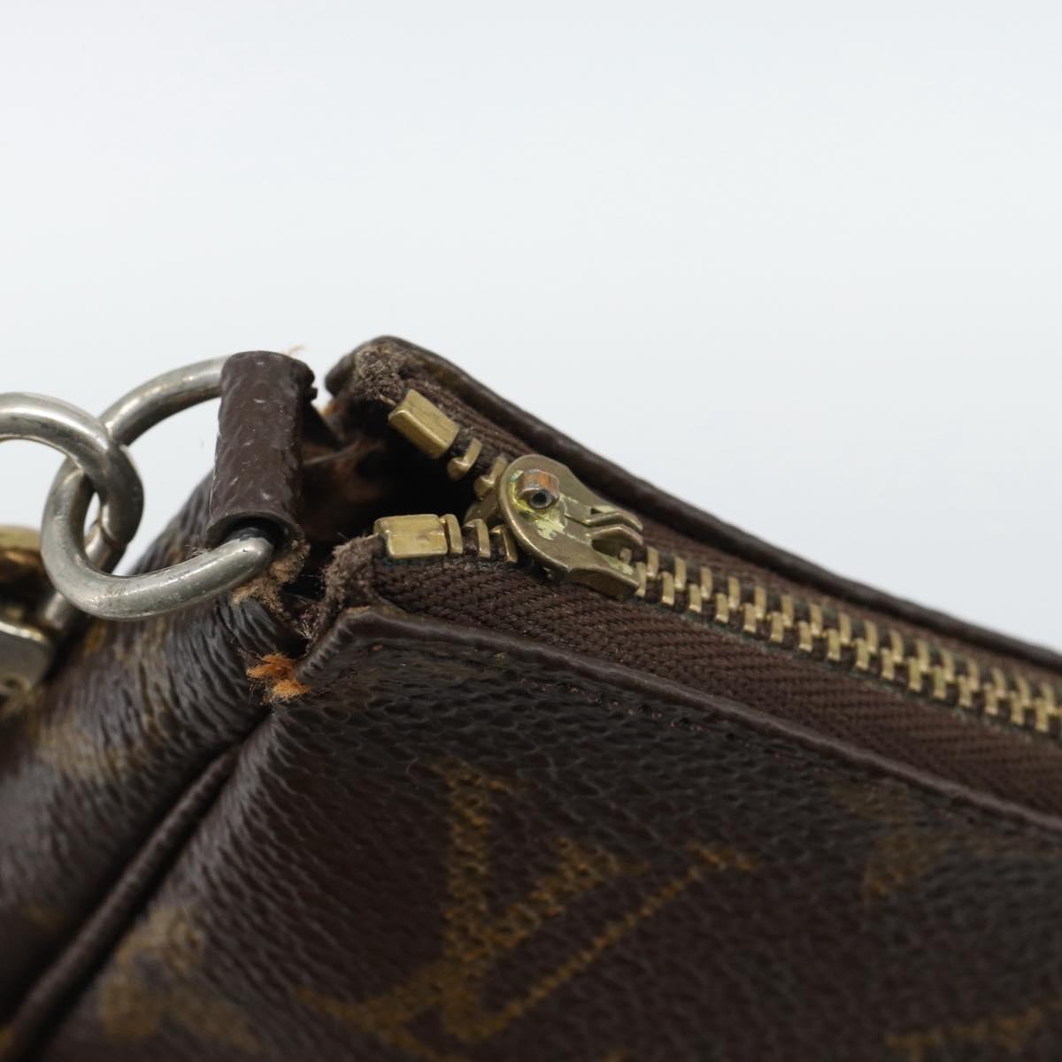 LOUIS VUITTON Monogram Pochette Accessoires Pouch M51980 LV Auth 195168