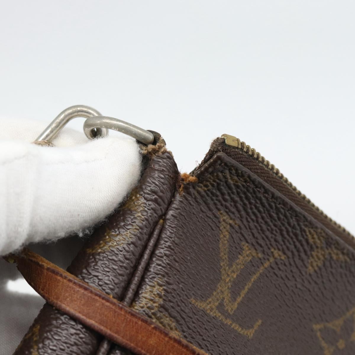 LOUIS VUITTON Monogram Pochette Accessoires Pouch M51980 LV Auth 195168