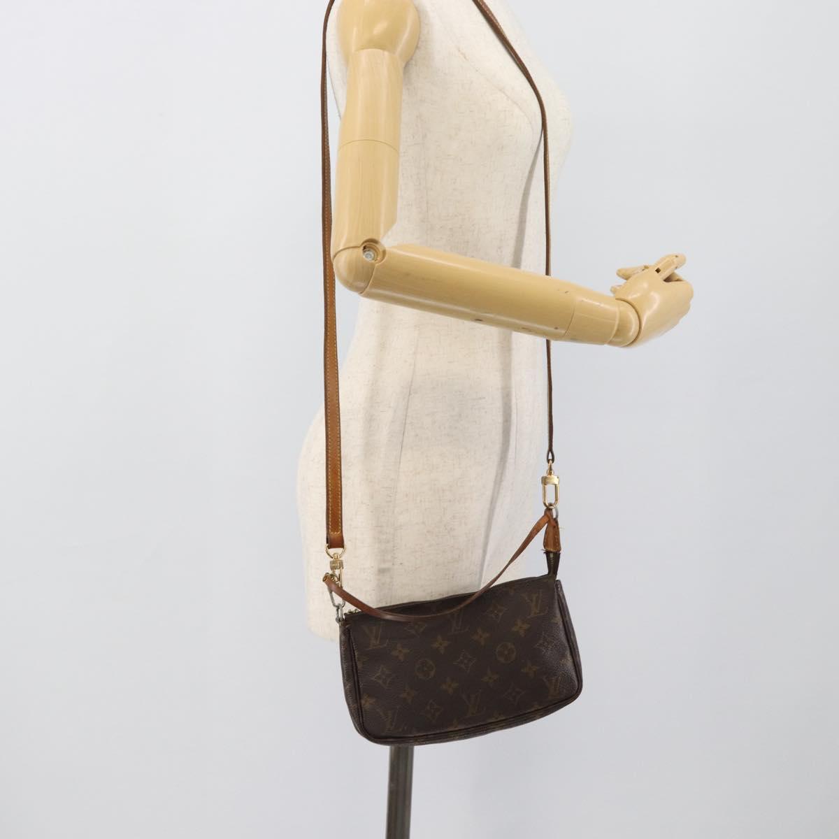LOUIS VUITTON Monogram Pochette Accessoires Pouch M51980 LV Auth 195168