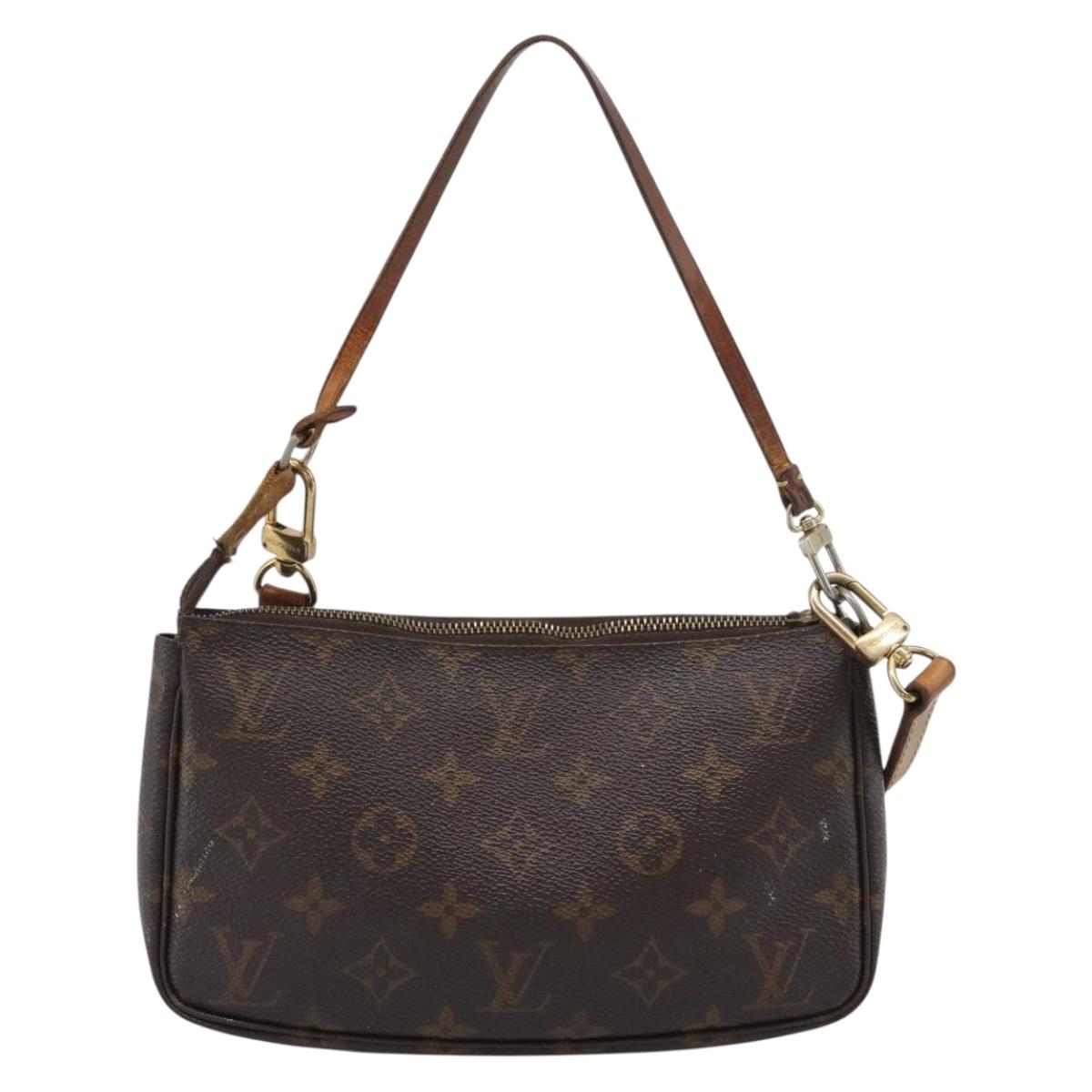 LOUIS VUITTON Monogram Pochette Accessoires Pouch M51980 LV Auth 195168