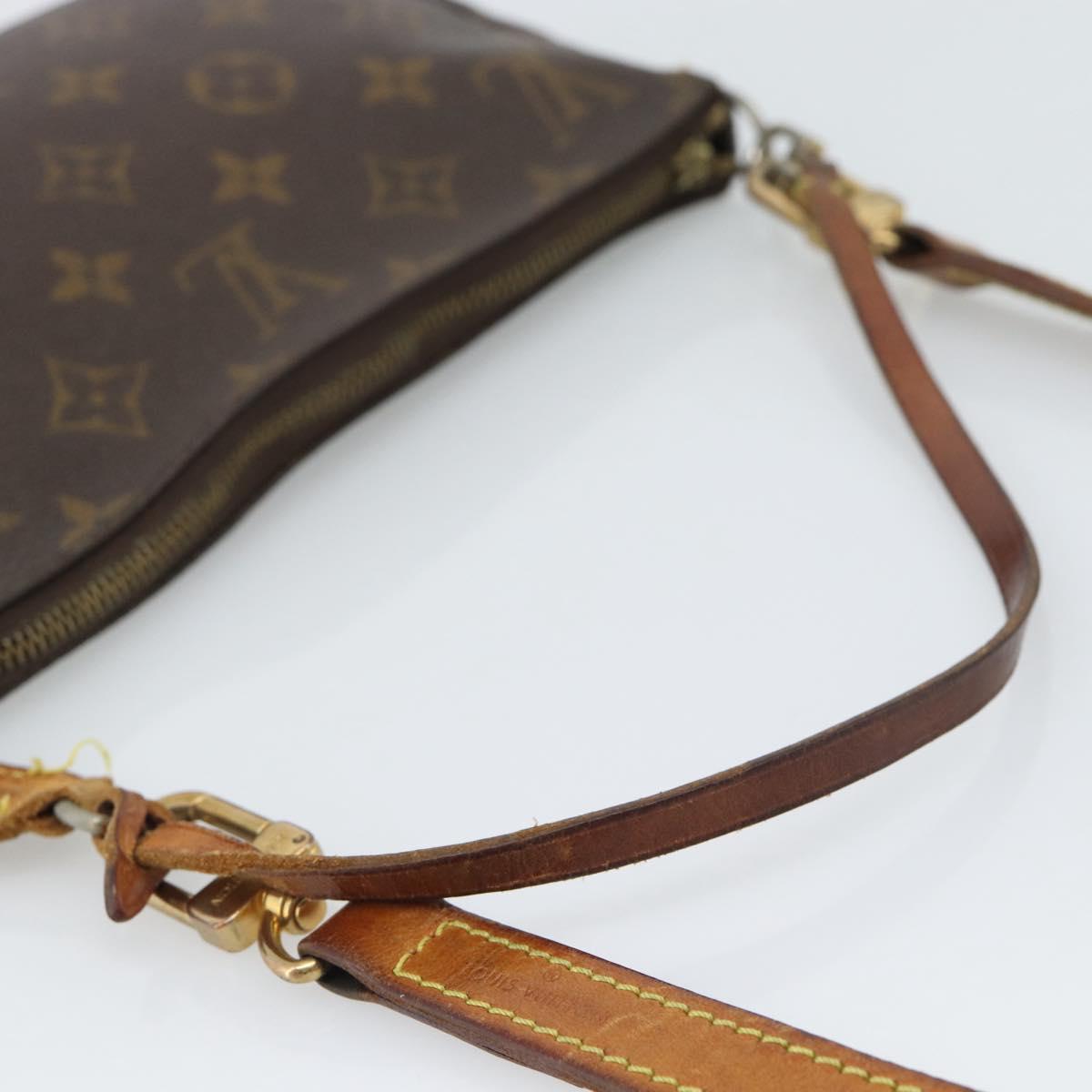 LOUIS VUITTON Monogram Pochette Accessoires Pouch M51980 LV Auth 195168