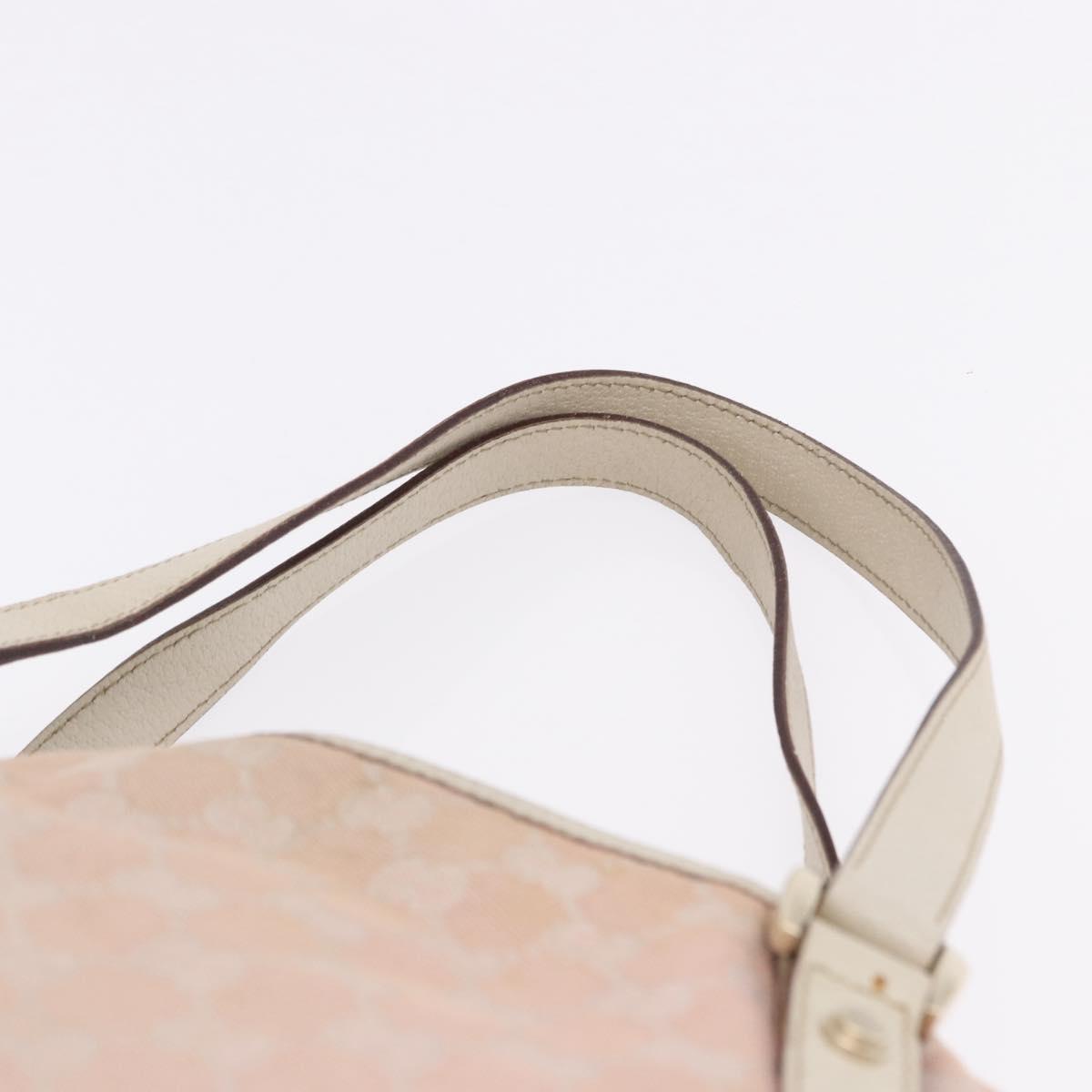 GUCCI GG Canvas Tote Bag Pink Gold 130736 Auth 195171