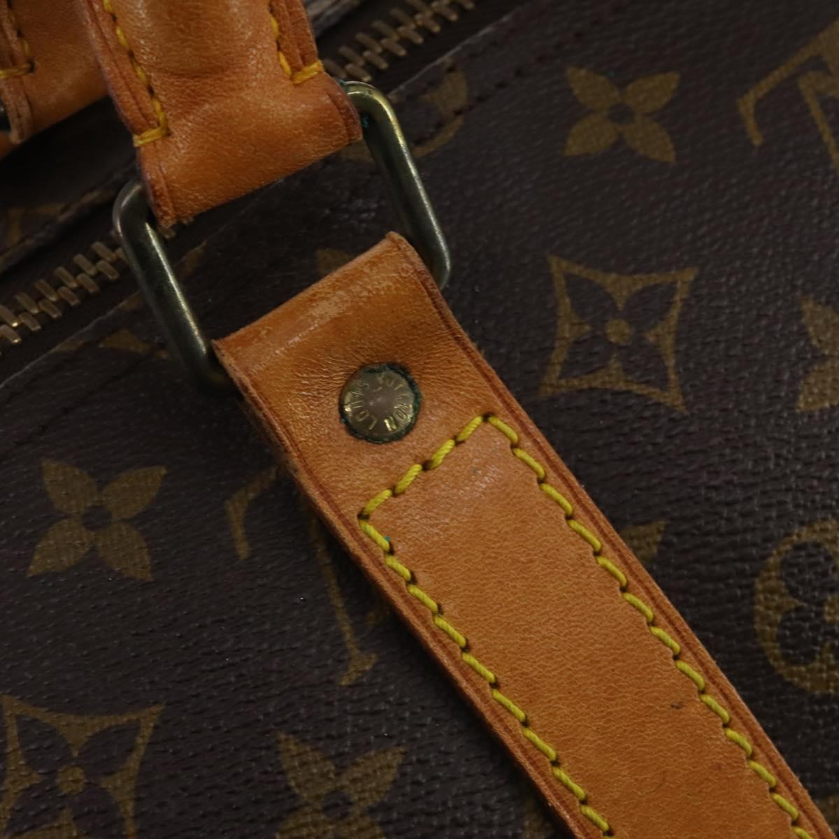LOUIS VUITTON Monogram Keepall 55 Boston Bag M41424 LV Auth 195172