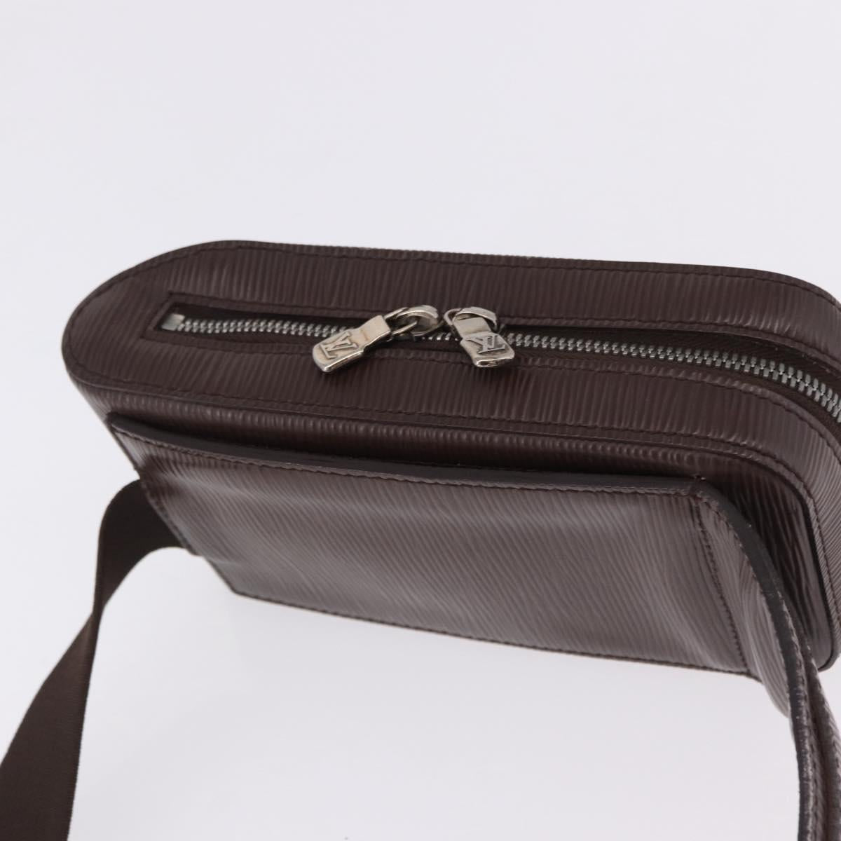 LOUIS VUITTON Epi Geronimos Body Bag SPO Brown LV Auth 195176V
