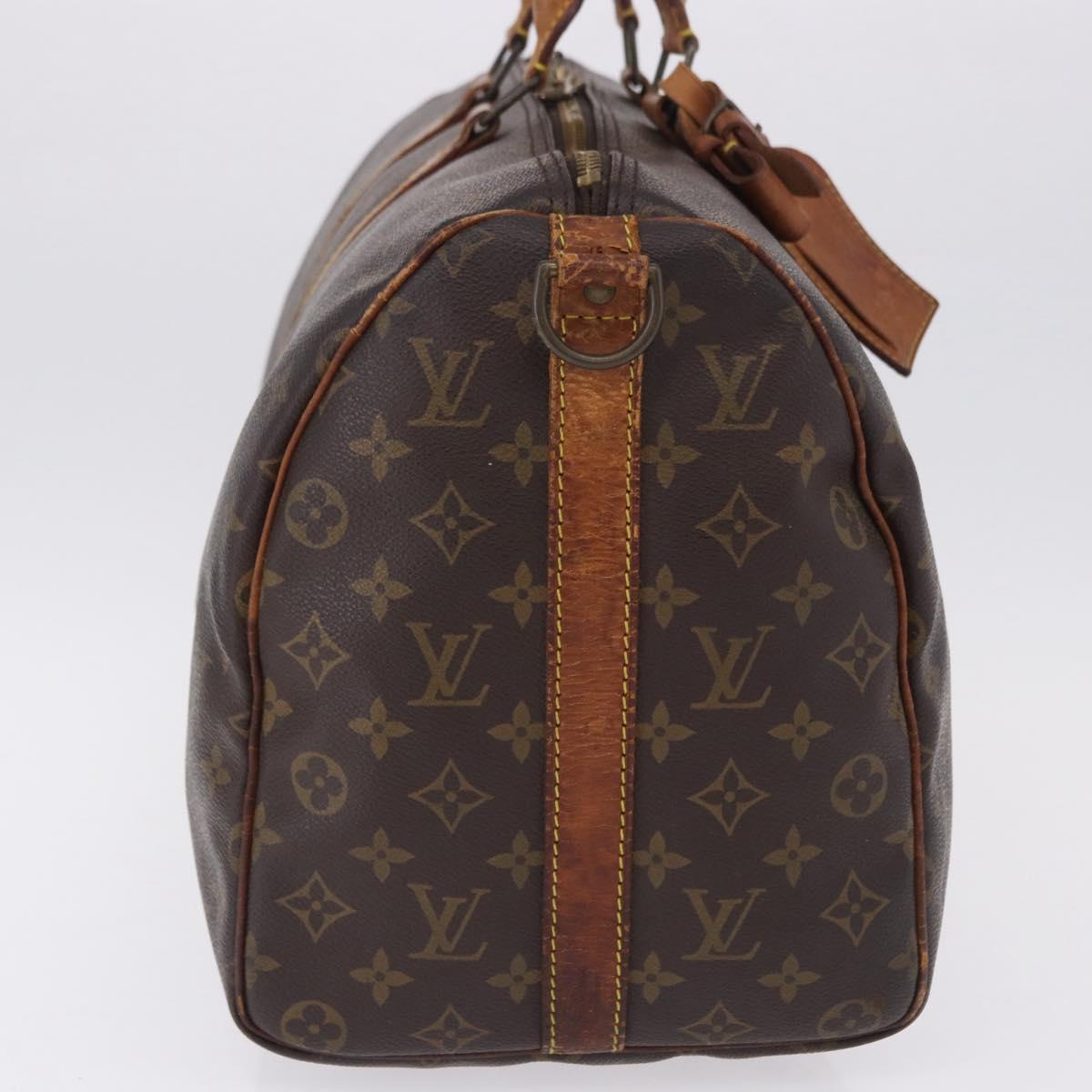 LOUIS VUITTON Monogram Keepall Bandouliere 45 Boston Bag M41418 LV Auth 195177