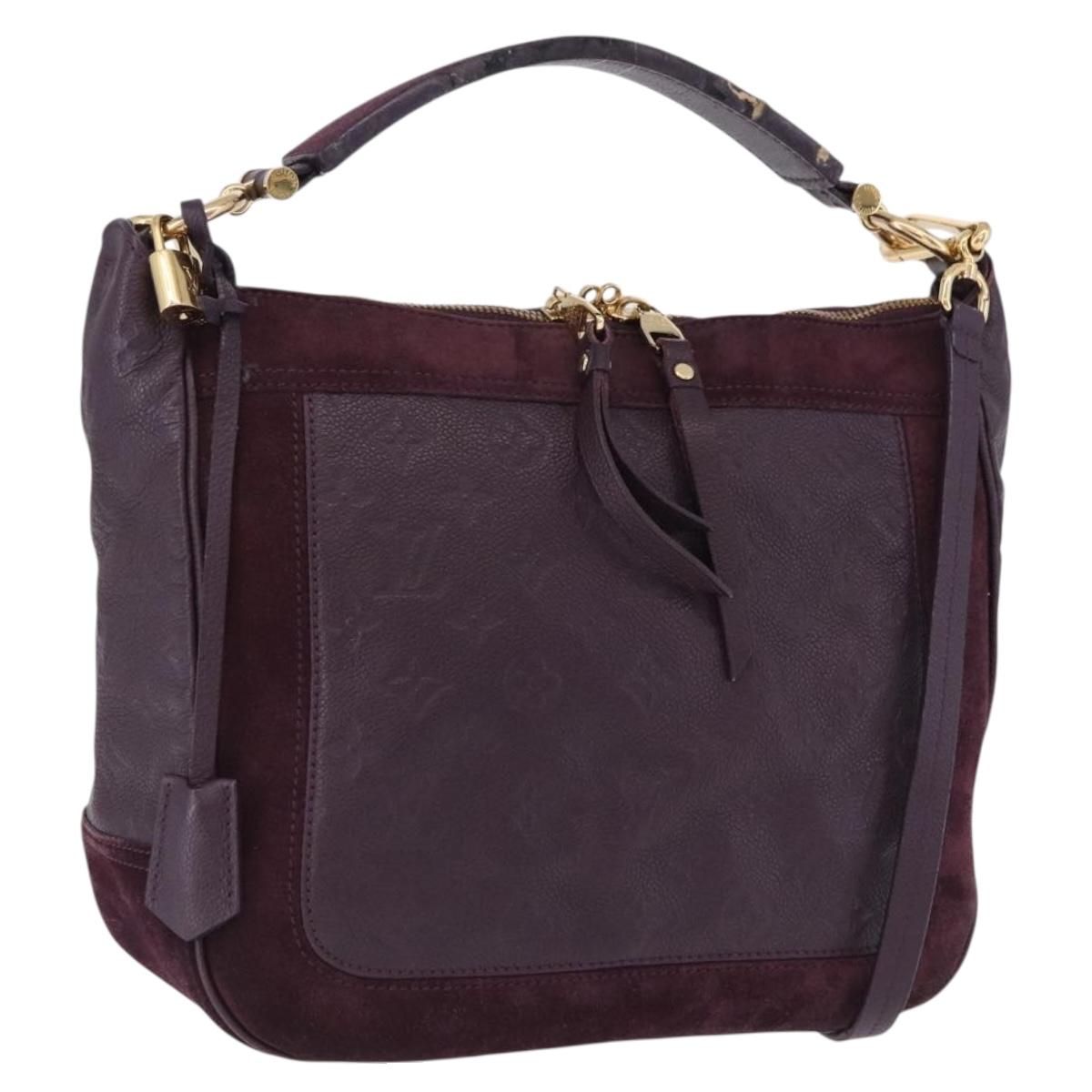 LOUIS VUITTON Monogram Empreinte Audacieuse PM Bag 2way Orb M40583 Auth 195179