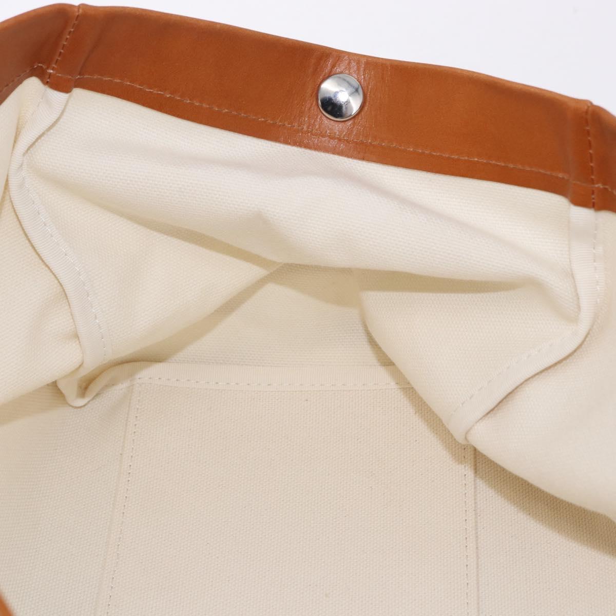Vivienne Westwood Hand Bag Canvas Brown White Auth 195190V