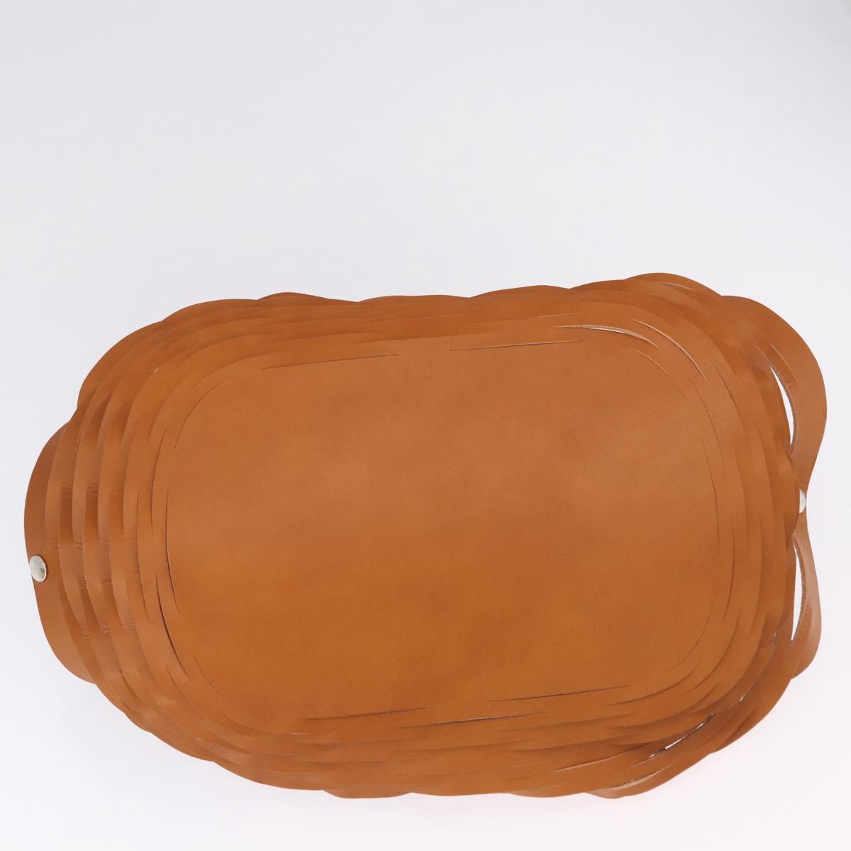 Vivienne Westwood Hand Bag Canvas Brown White Auth 195190V