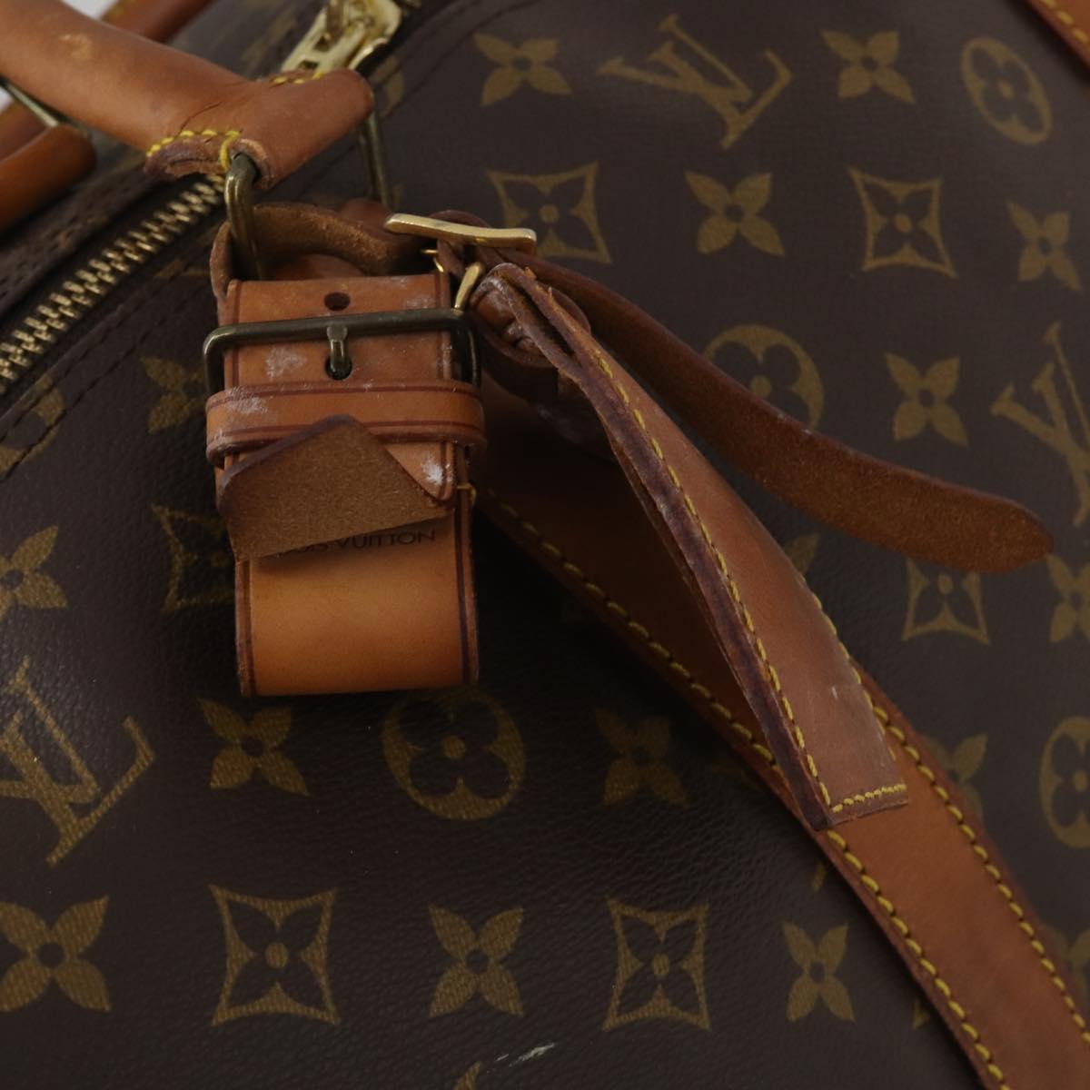 LOUIS VUITTON Monogram Keepall Bandouliere 60 Boston Bag M41412 LV Auth 195191