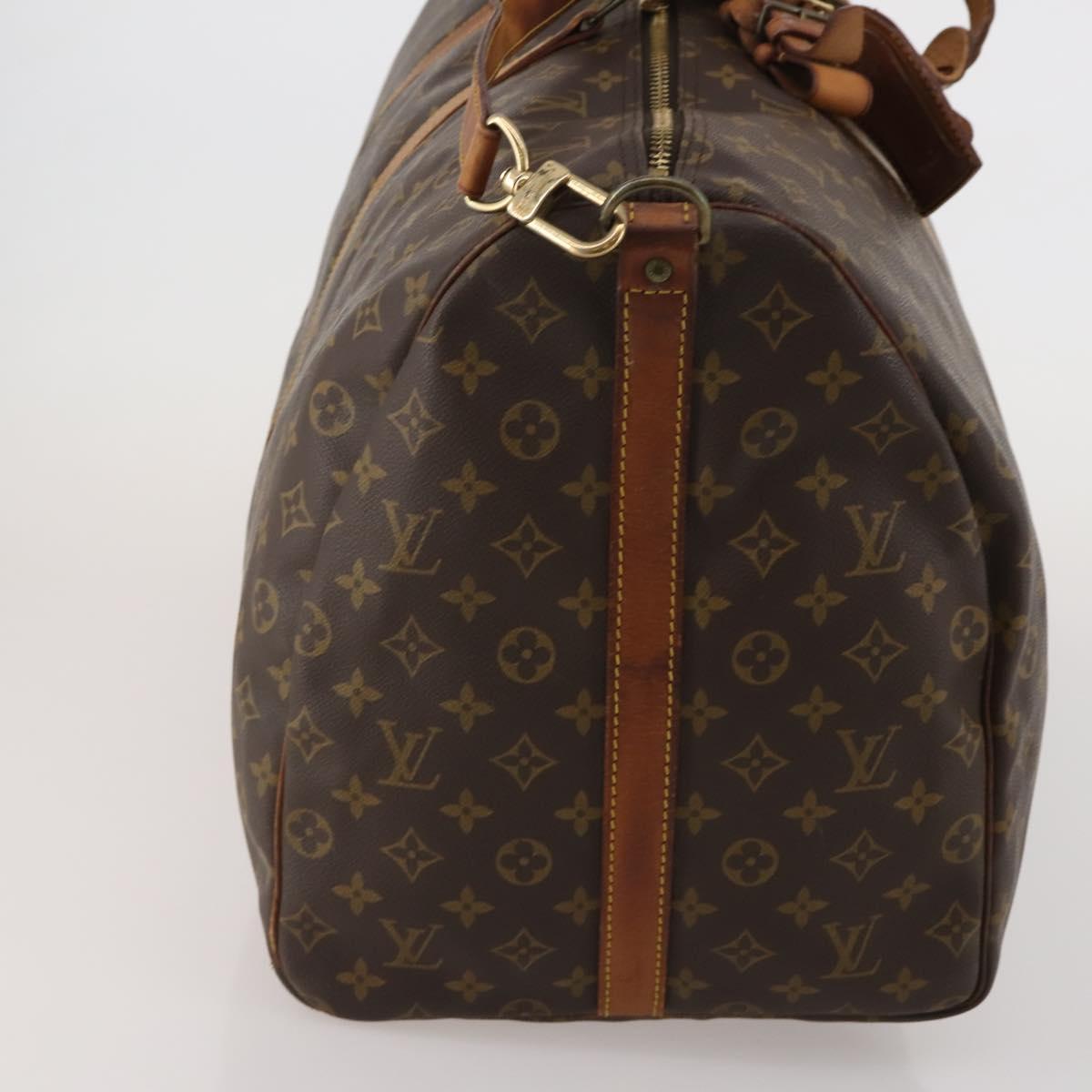 LOUIS VUITTON Monogram Keepall Bandouliere 60 Boston Bag M41412 LV Auth 195191