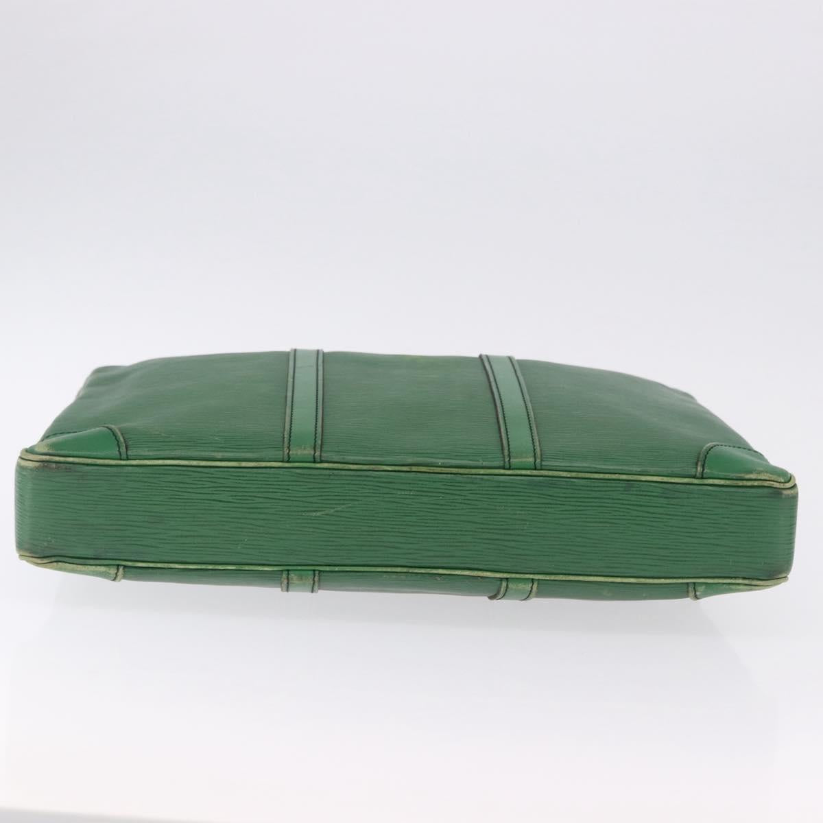 LOUIS VUITTON Epi Porte Documents Voyage Business Bag Green M54474 Auth 195195