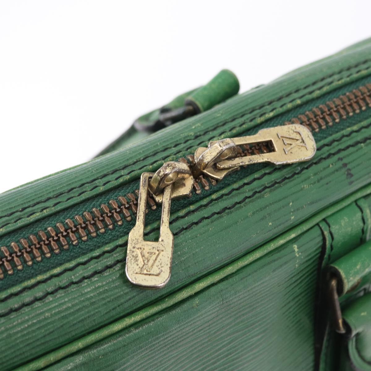LOUIS VUITTON Epi Porte Documents Voyage Business Bag Green M54474 Auth 195195