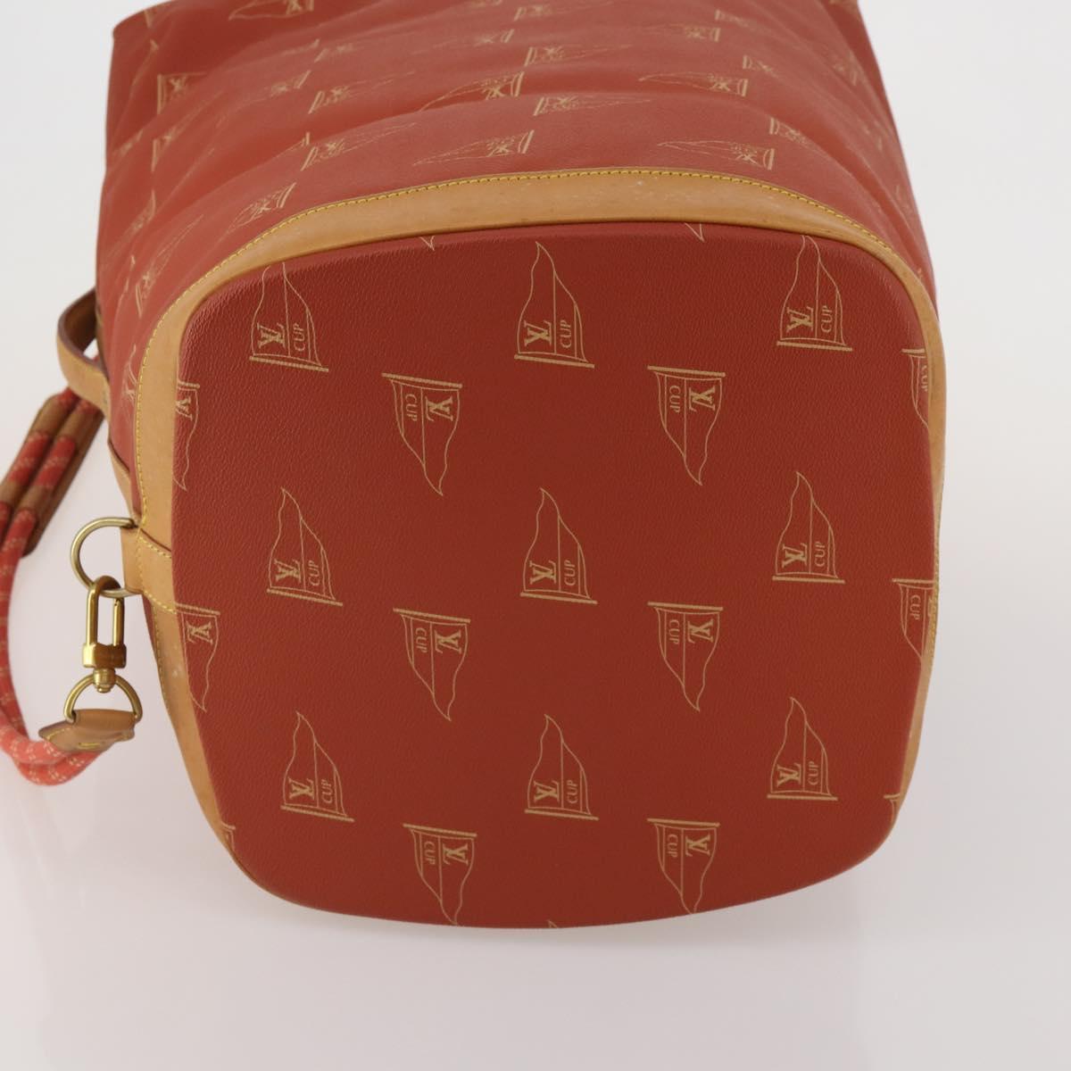 LOUIS VUITTON LV Cup Suc Marine Bag PVC Leather Aboganie M80022 LV Auth 195197A