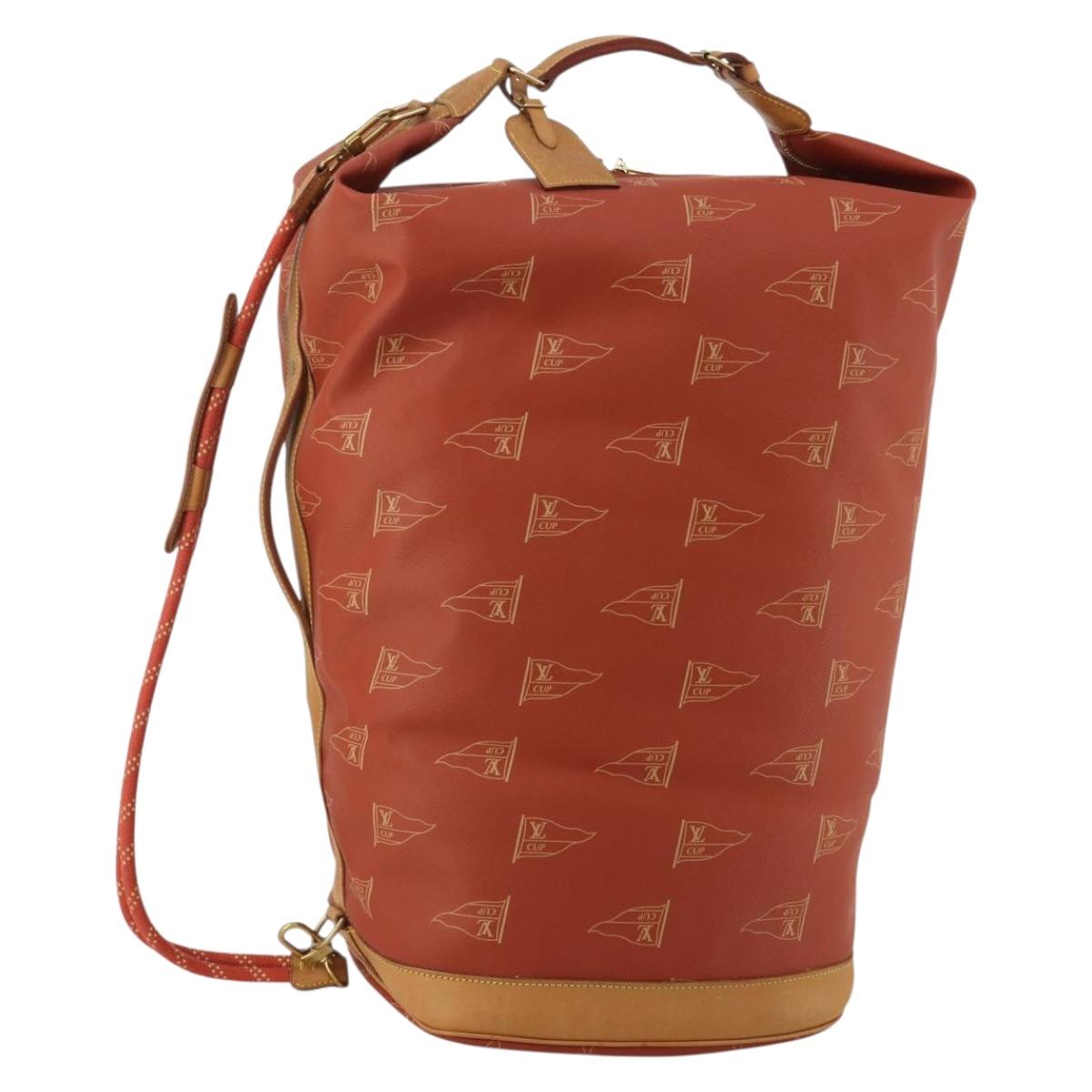 LOUIS VUITTON LV Cup Suc Marine Bag PVC Leather Aboganie M80022 LV Auth 195197A