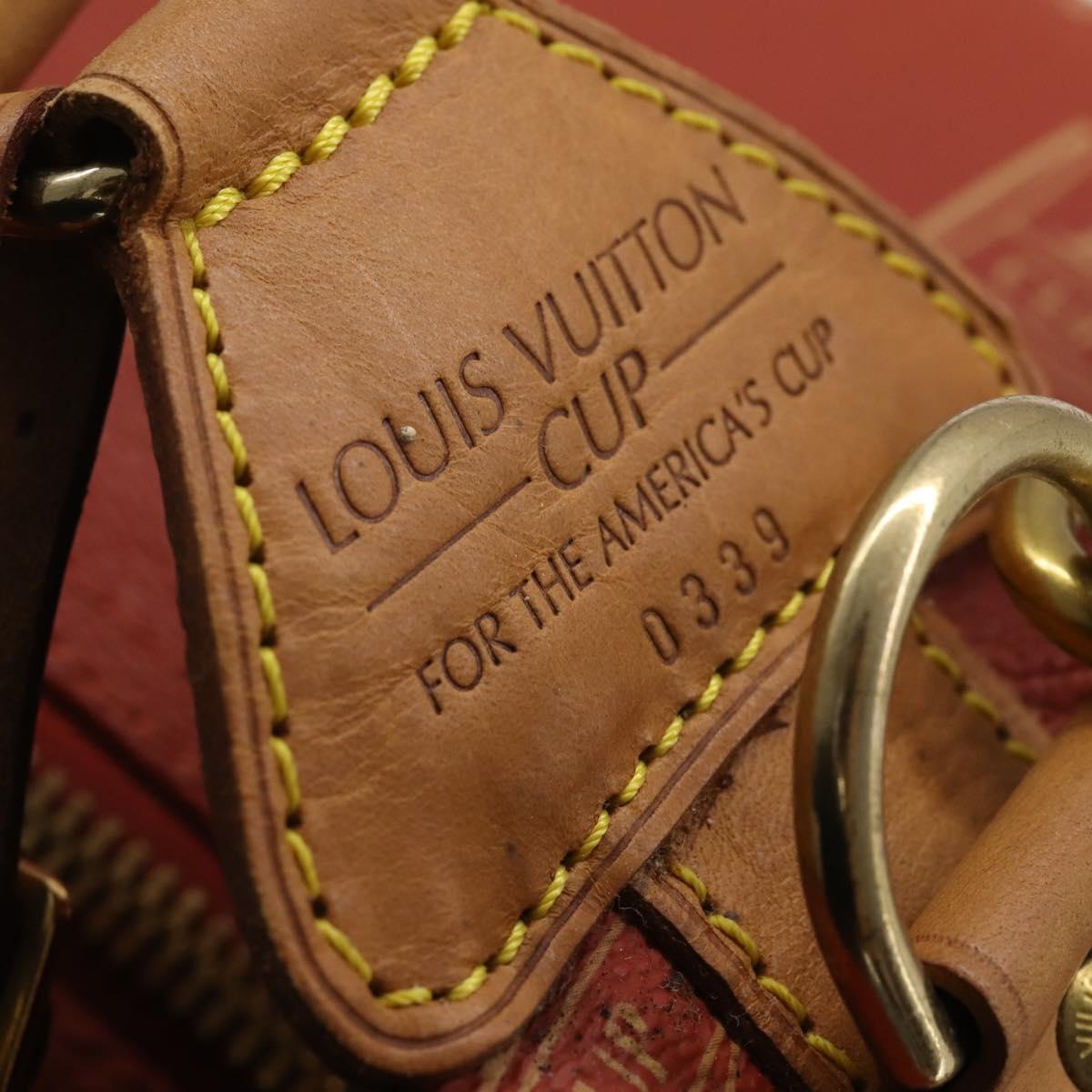 LOUIS VUITTON LV Cup Suc Marine Bag PVC Leather Aboganie M80022 LV Auth 195197A
