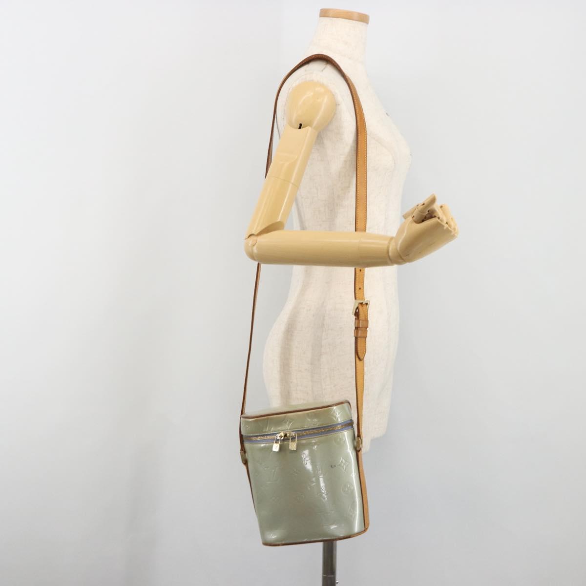 LOUIS VUITTON Monogram Vernis Sullivan Vertical Bag Lavande M91258 Auth 195205